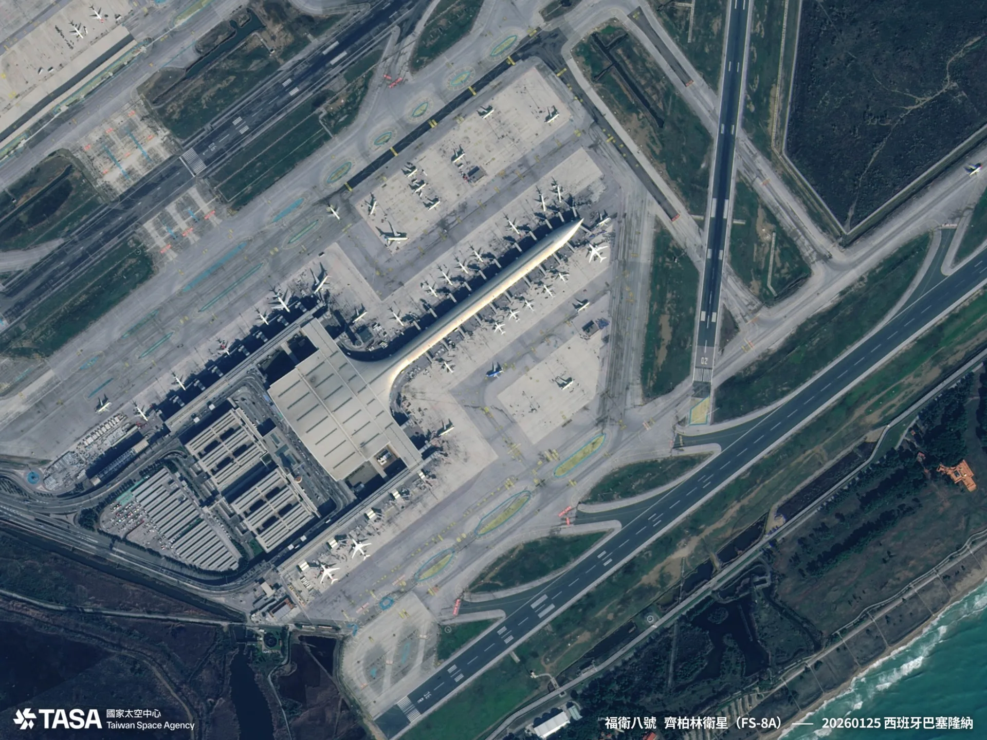 國家太空中心(TASA)展示福衛八號第一波影像成果。TASA提供