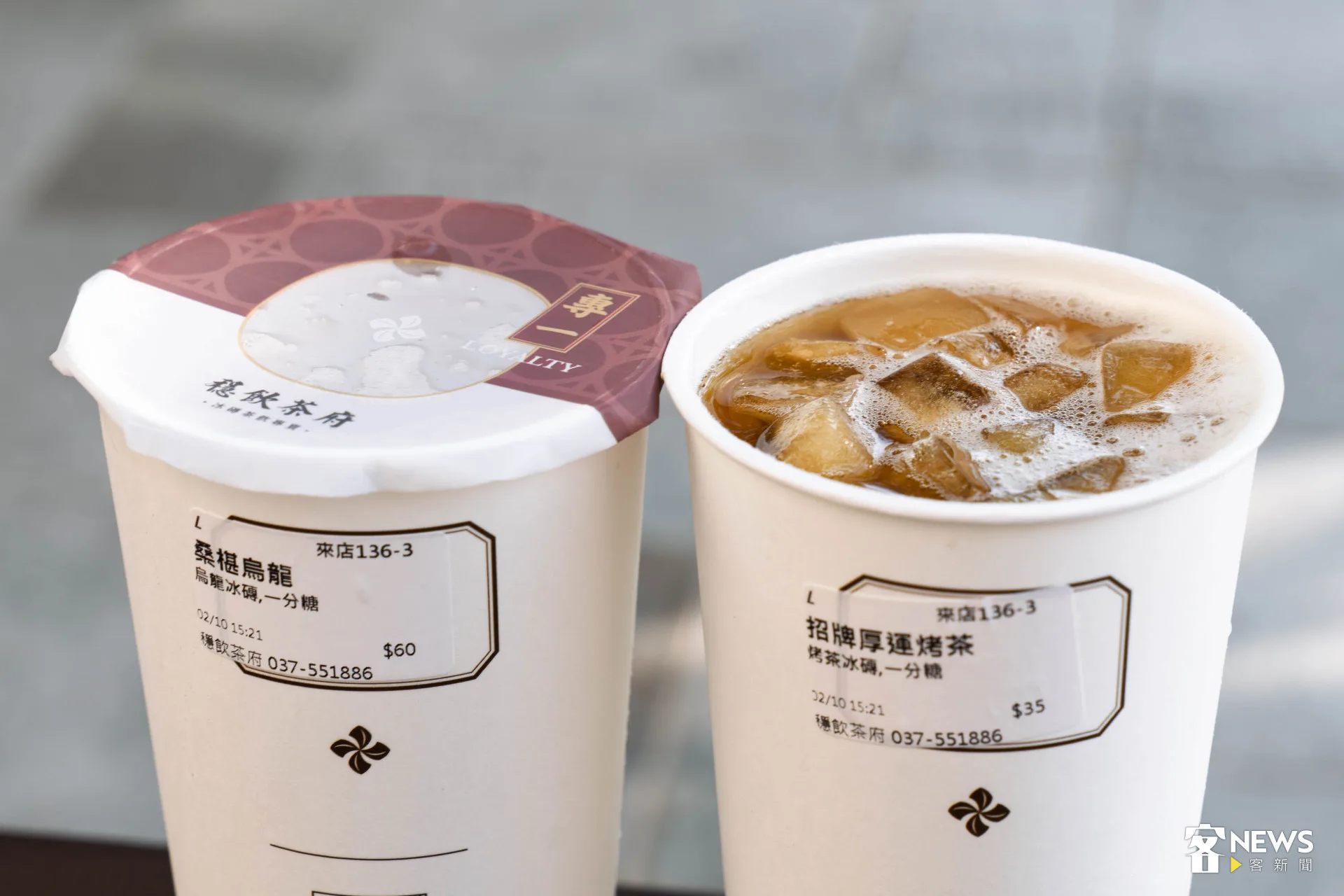 店家研發出青茶、烤茶與烏龍茶冰磚,確保每一口都是完美比例。范修語攝
