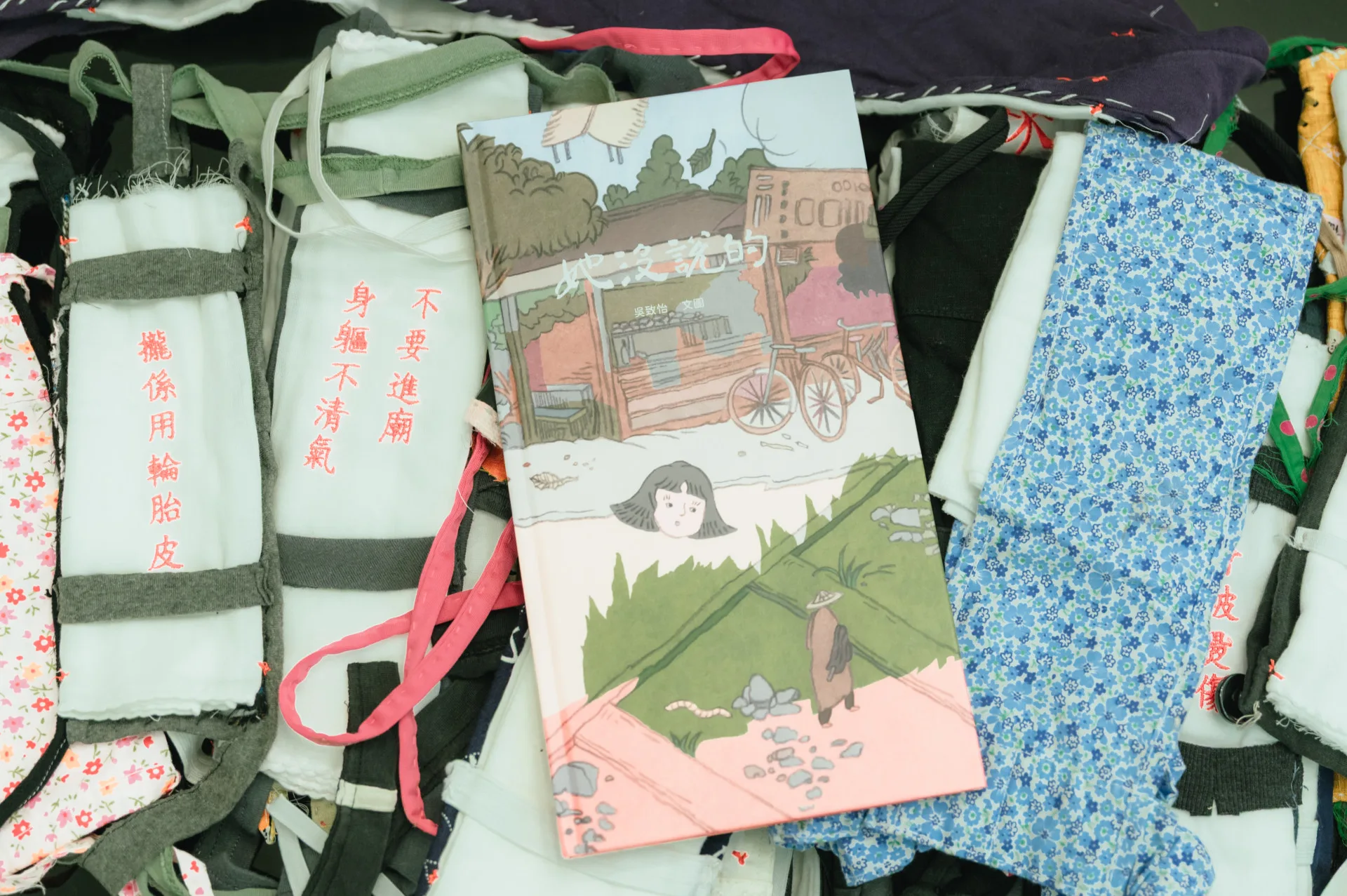 吳致怡畢業製作繪本作品《她沒說的》。