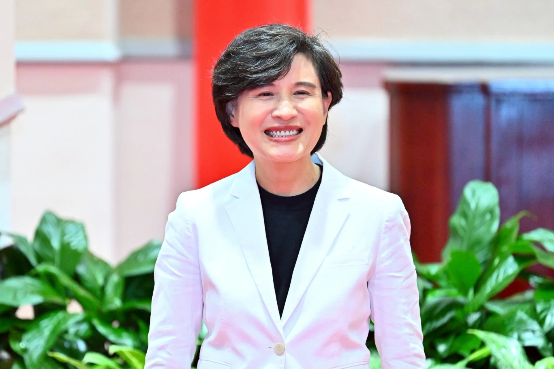 行政院副院長鄭麗君出席新春團拜。行政院提供