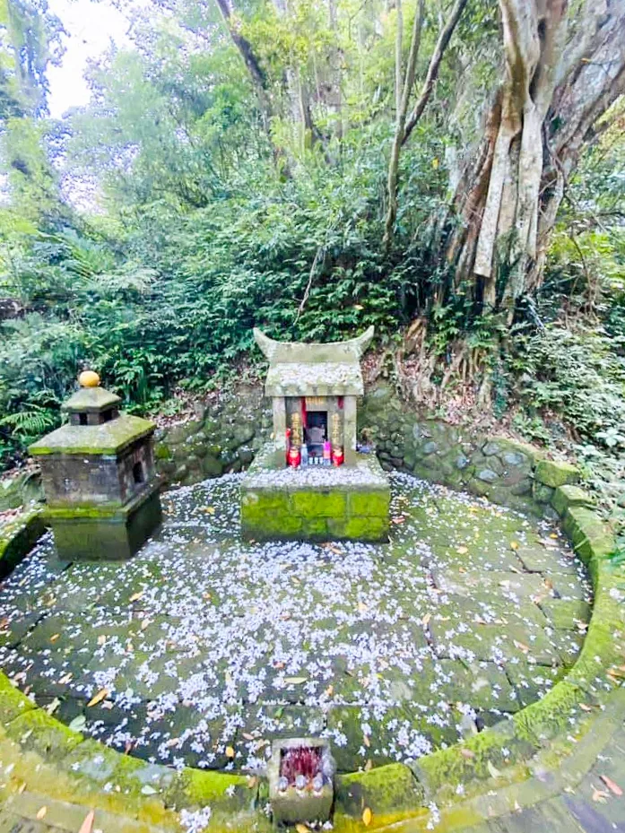 竹東竹林與老樹環抱的伯公祠，彷彿仍停留在客庄開墾年代。文史工作者尋訪這些遺址，也是在找回逐漸消失的土地記憶。吳慶杰提供