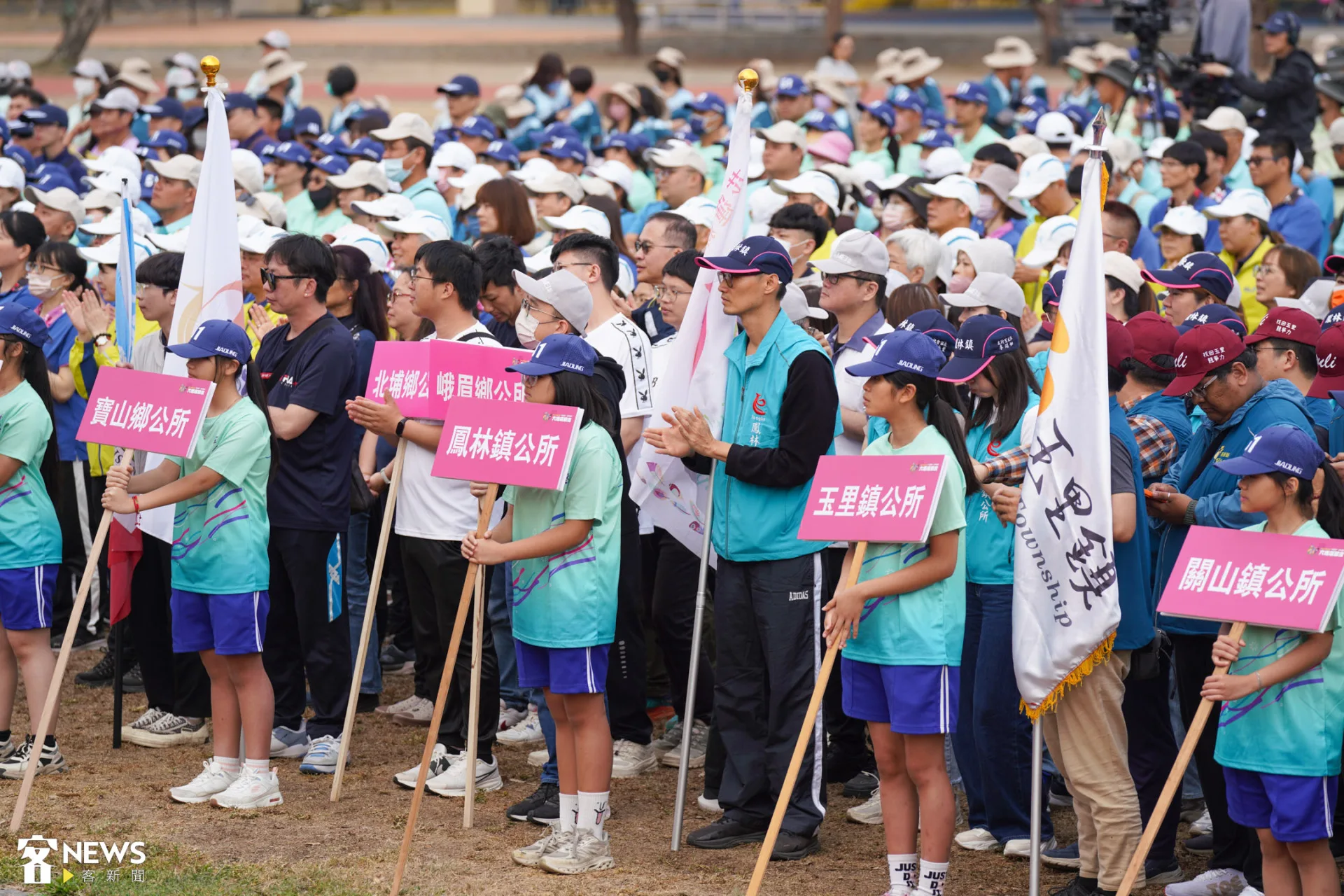 第61屆「六堆運動會」今(14)天在左堆佳冬鄉盛大登場。朱愷元攝