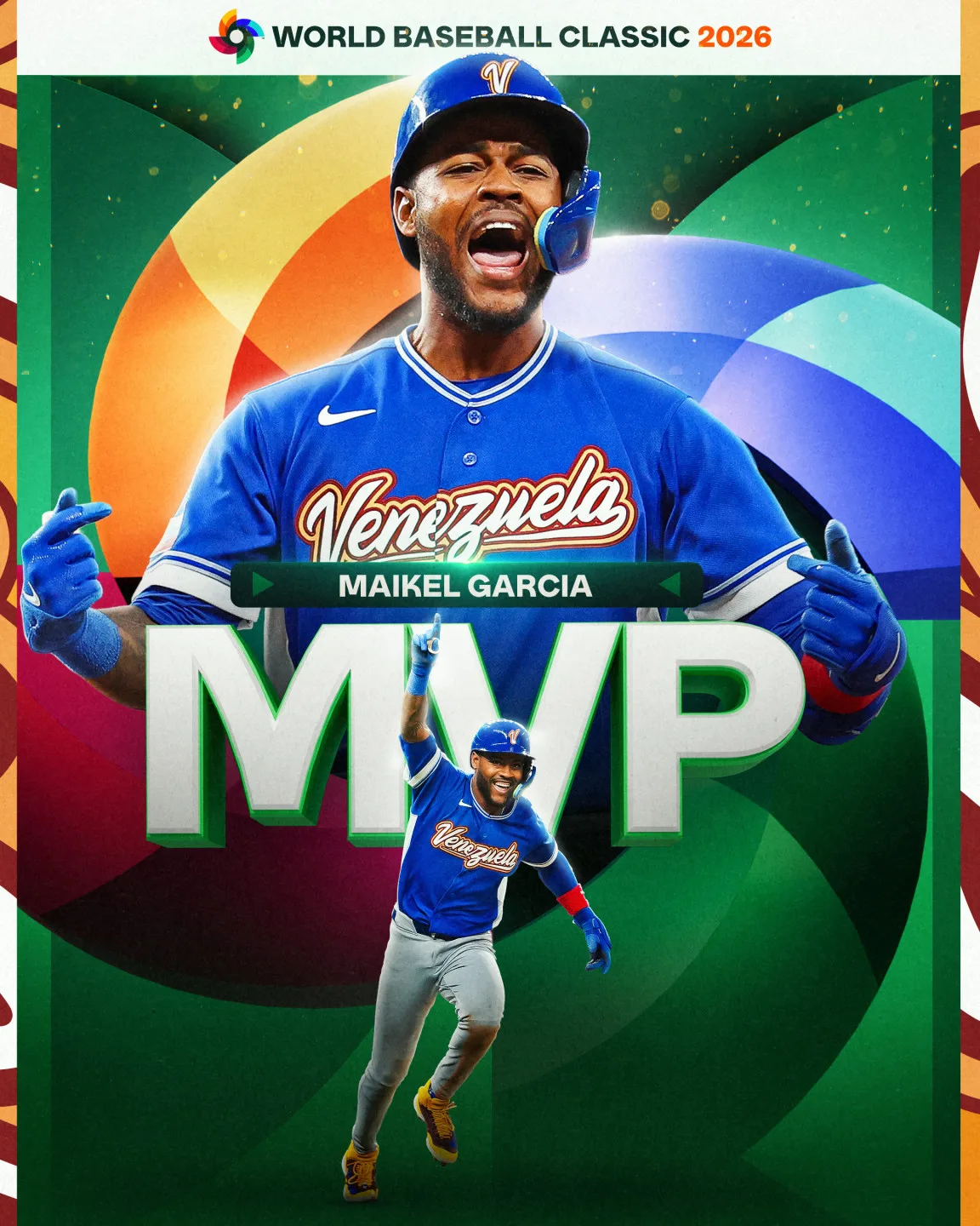 賈西亞(Maikel Garcia)以7分打點,榮獲本屆賽事最有價值球員(MVP)。