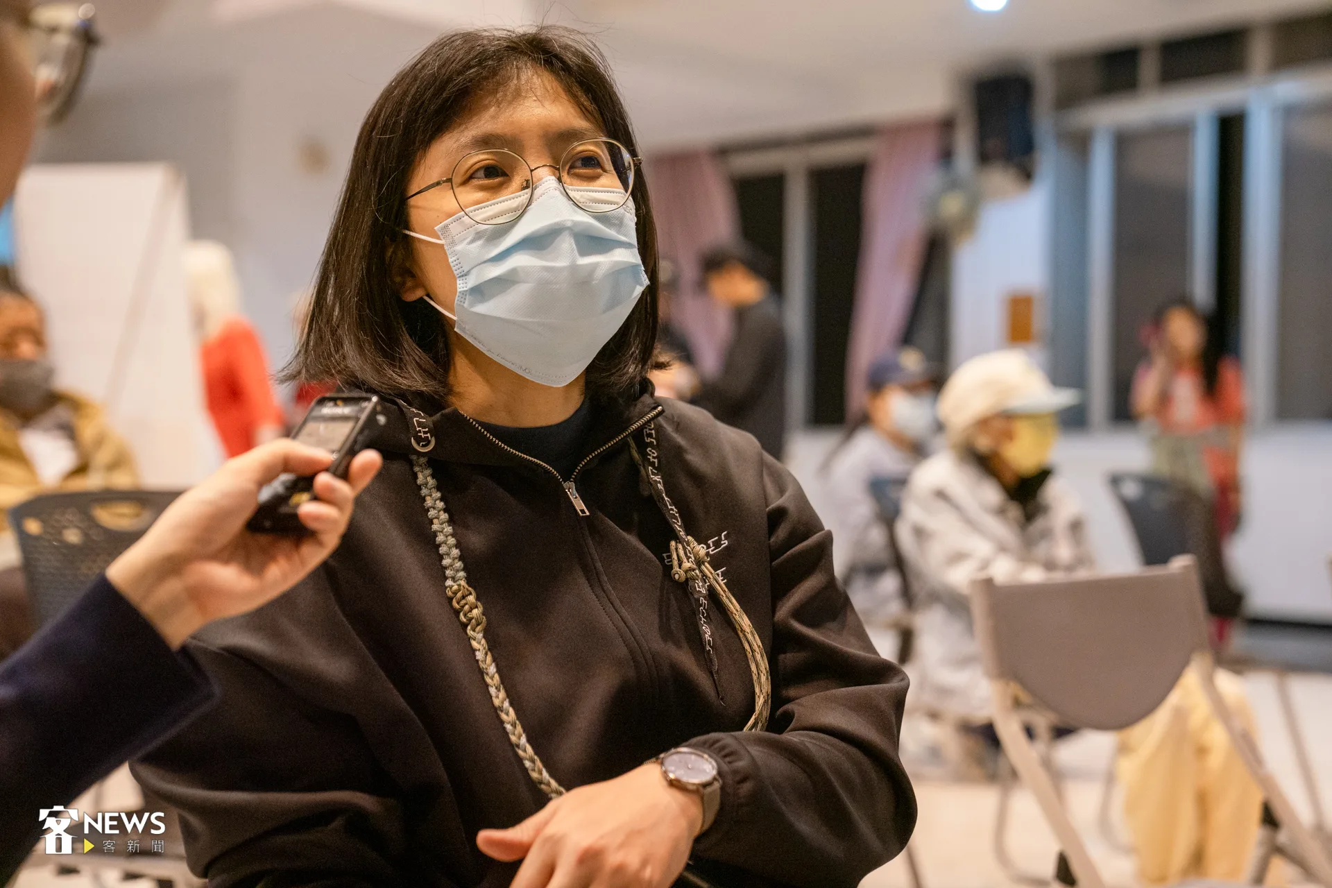 觀眾許泰鳳表示,影展讓他認識客家文化,獲益良多。洪藝晅攝