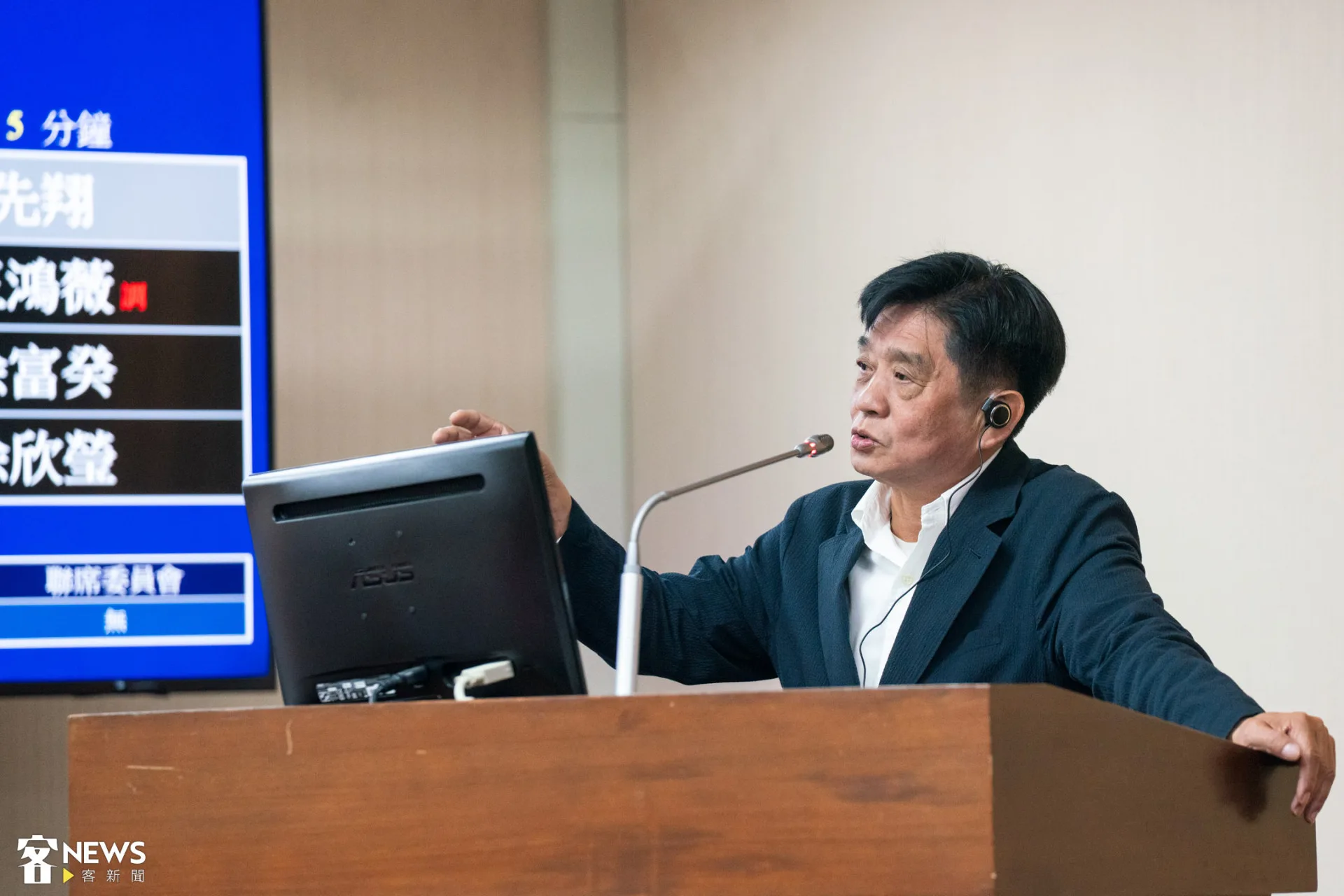 民進黨立委吳琪銘關注客家藝文與影視產業。朱愷元攝