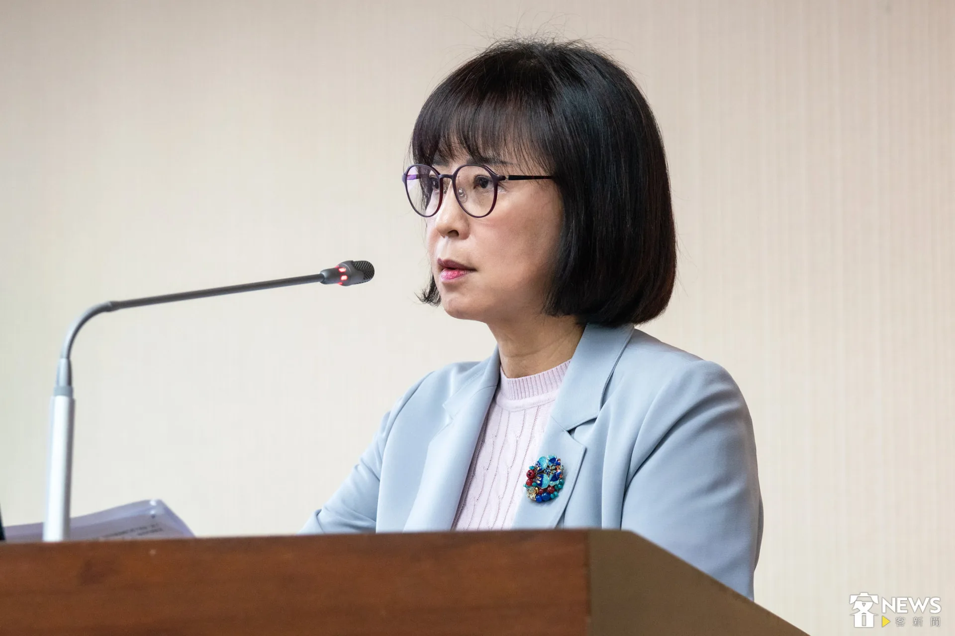 民進黨立委林月琴憂心，放寬客家幣使用範圍的同時，必須守住原先支持客庄的政策目標。朱愷元攝