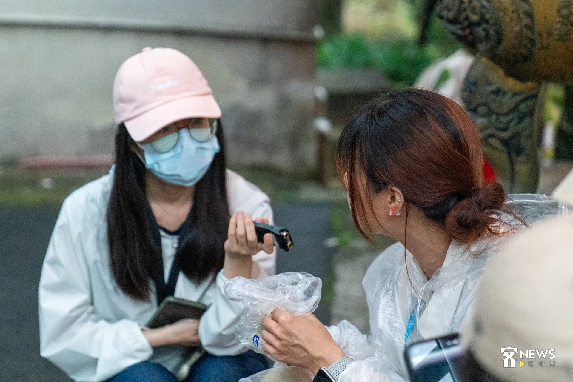 老家在新竹北埔的賴彥儒表示,「平常很難認識到新北客家,想去找資料也不多。」所以今天與朋友一同參與活動。洪藝晅攝