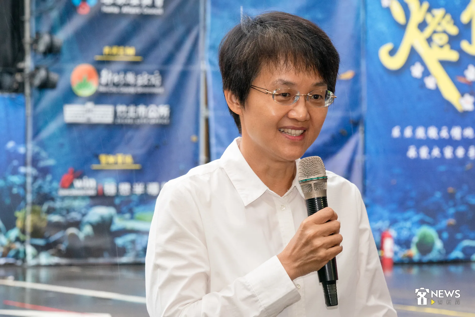 客委會主委古秀妃表示,兒童節是屬於孩子的重要節日,希望透過《燈怪》這份禮物,讓孩子與家長在觀賞戲劇的過程中,自然而然接觸客語、認識客家文化。洪藝晅攝