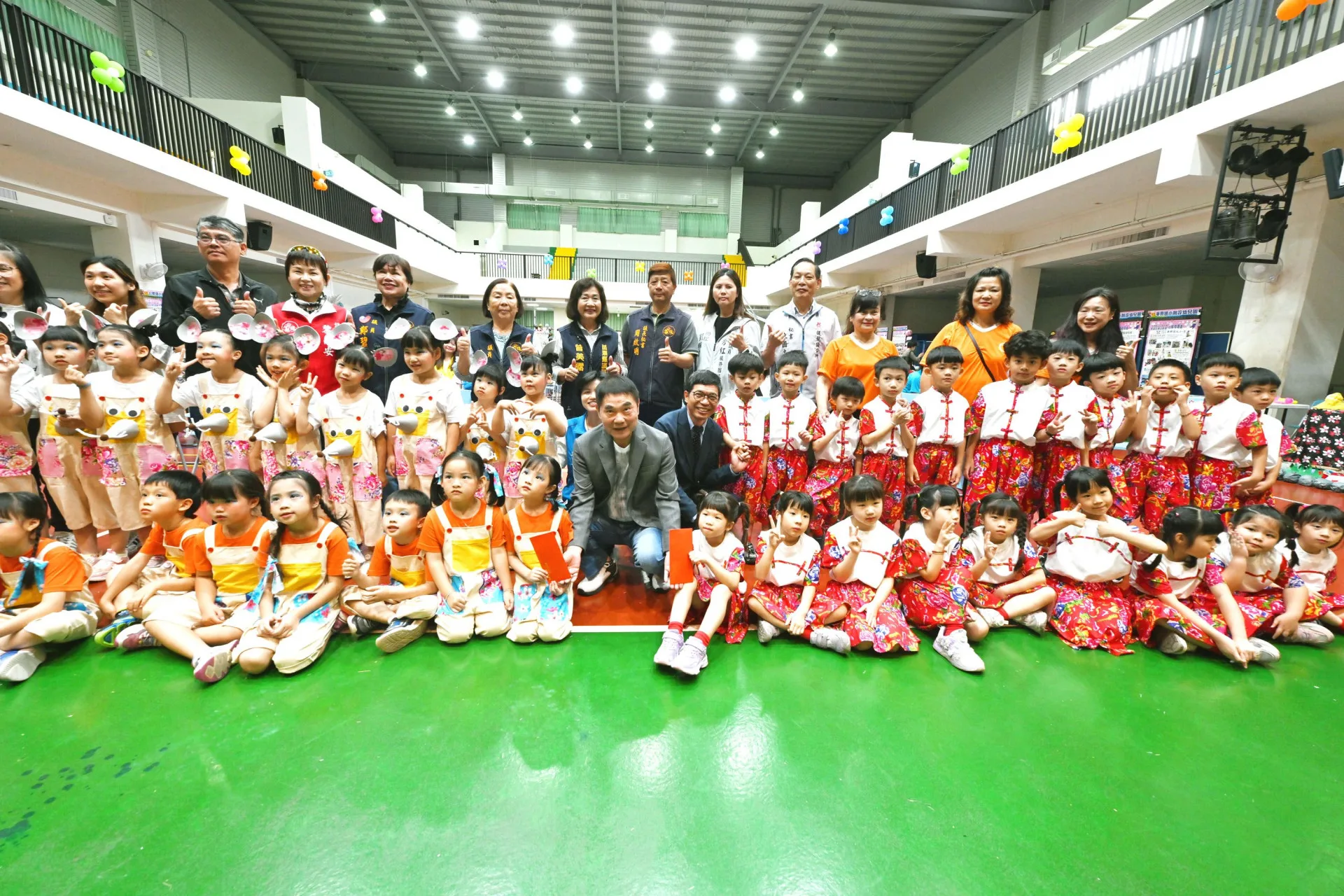 苗栗縣政府今天舉辦幼兒園客語沉浸式教學頒獎典禮及成果發表會。苗栗縣政府提供