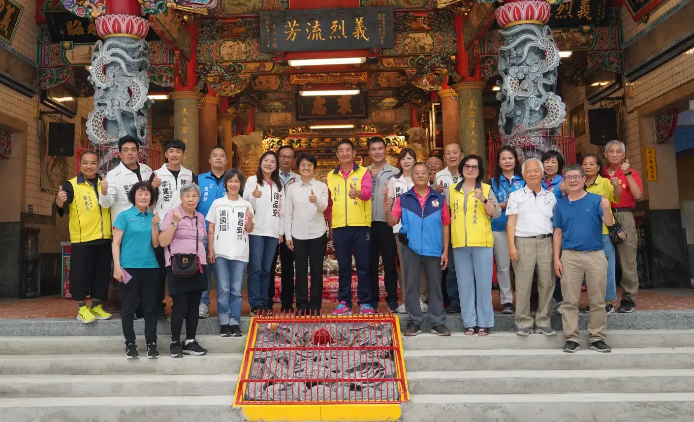 客委會主委古秀妃5月13日訪視苗栗義民廟。廖文琪攝