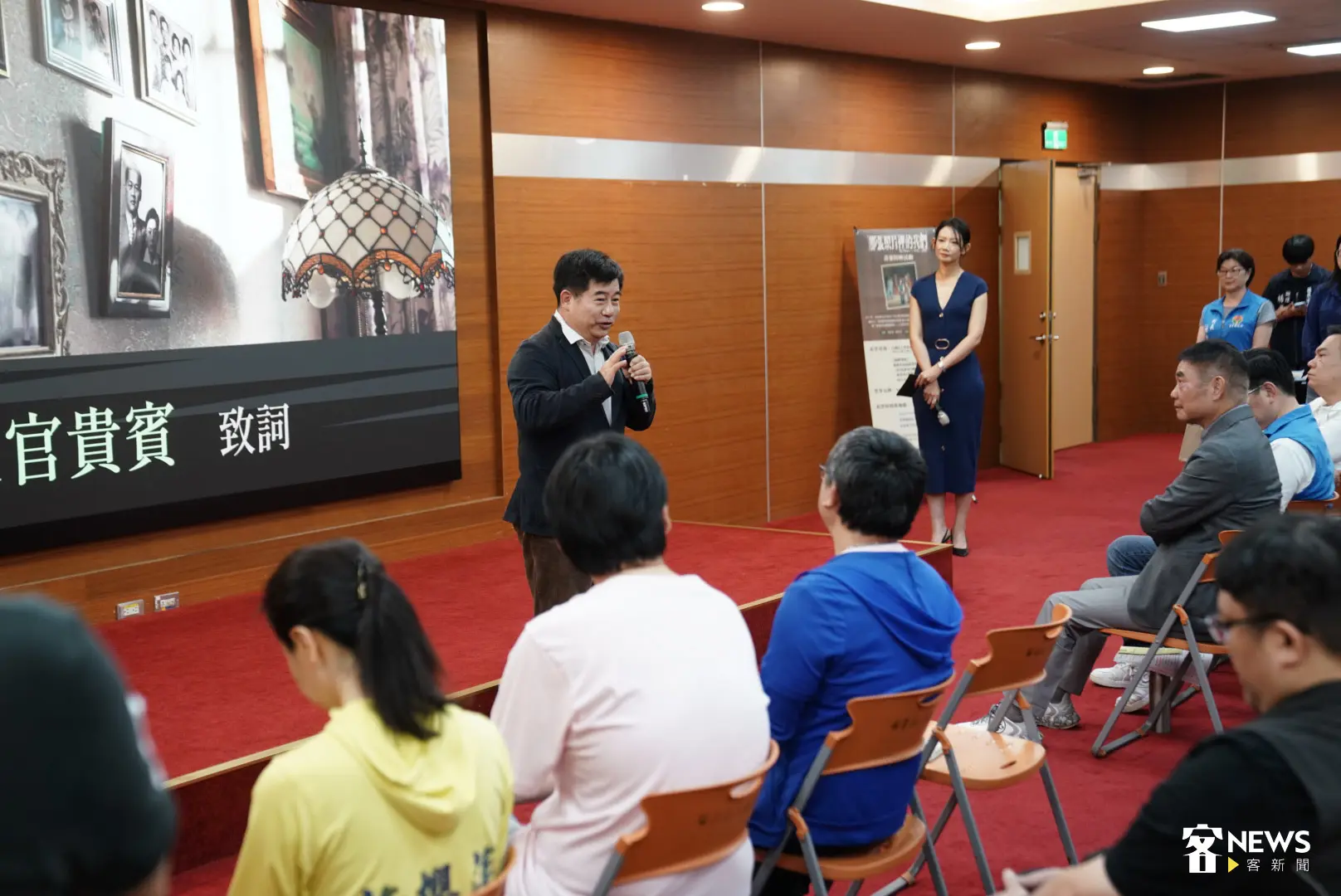 客家公共傳播基金會董事長宋廷棟表示客傳會努力推廣客家，期望更多人看見這部電影。范修語攝