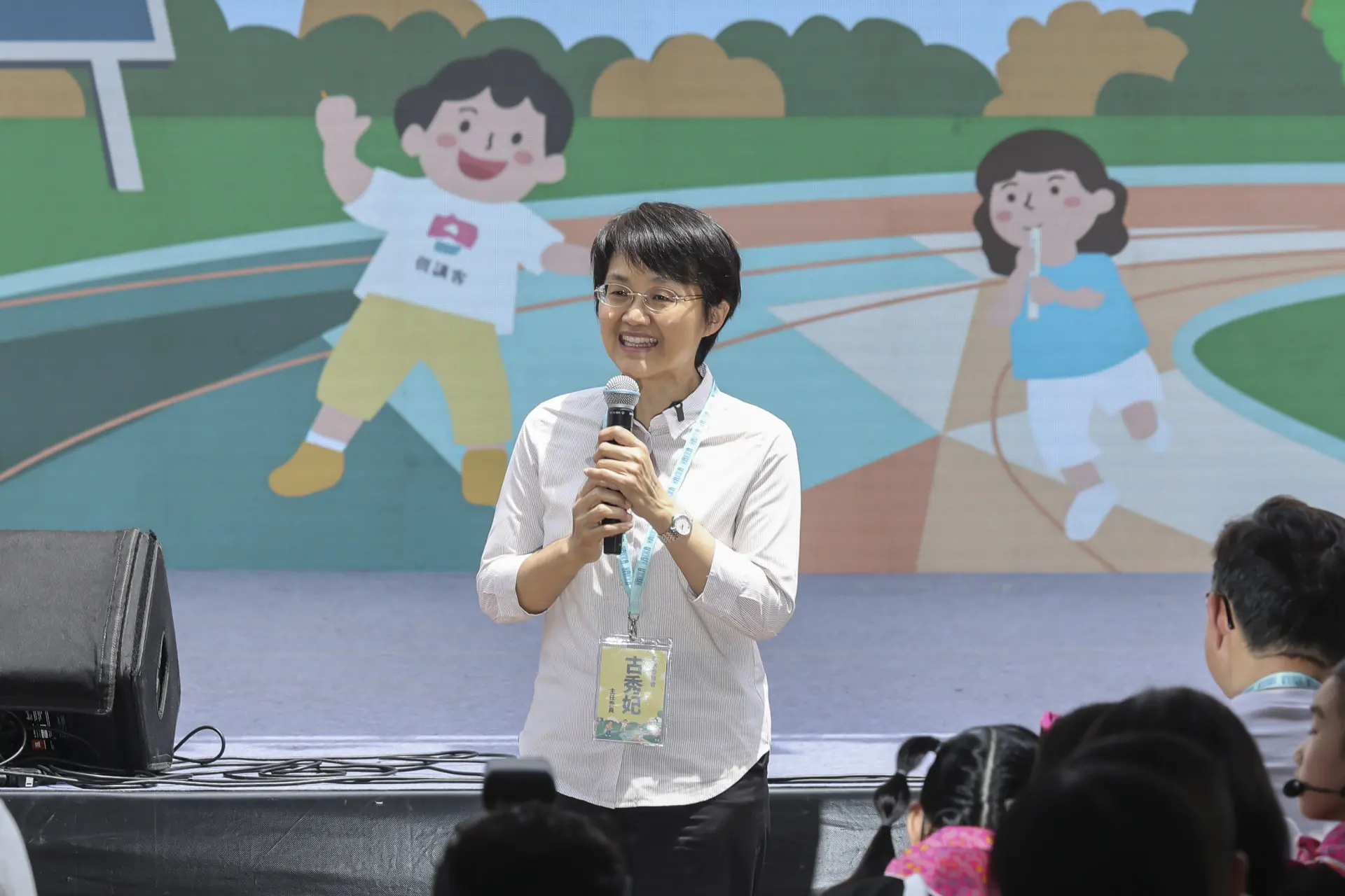 古秀妃說，無論是否為客語生活學校或客家子弟，都歡迎學習並傳唱客家歌。客家委員會提供