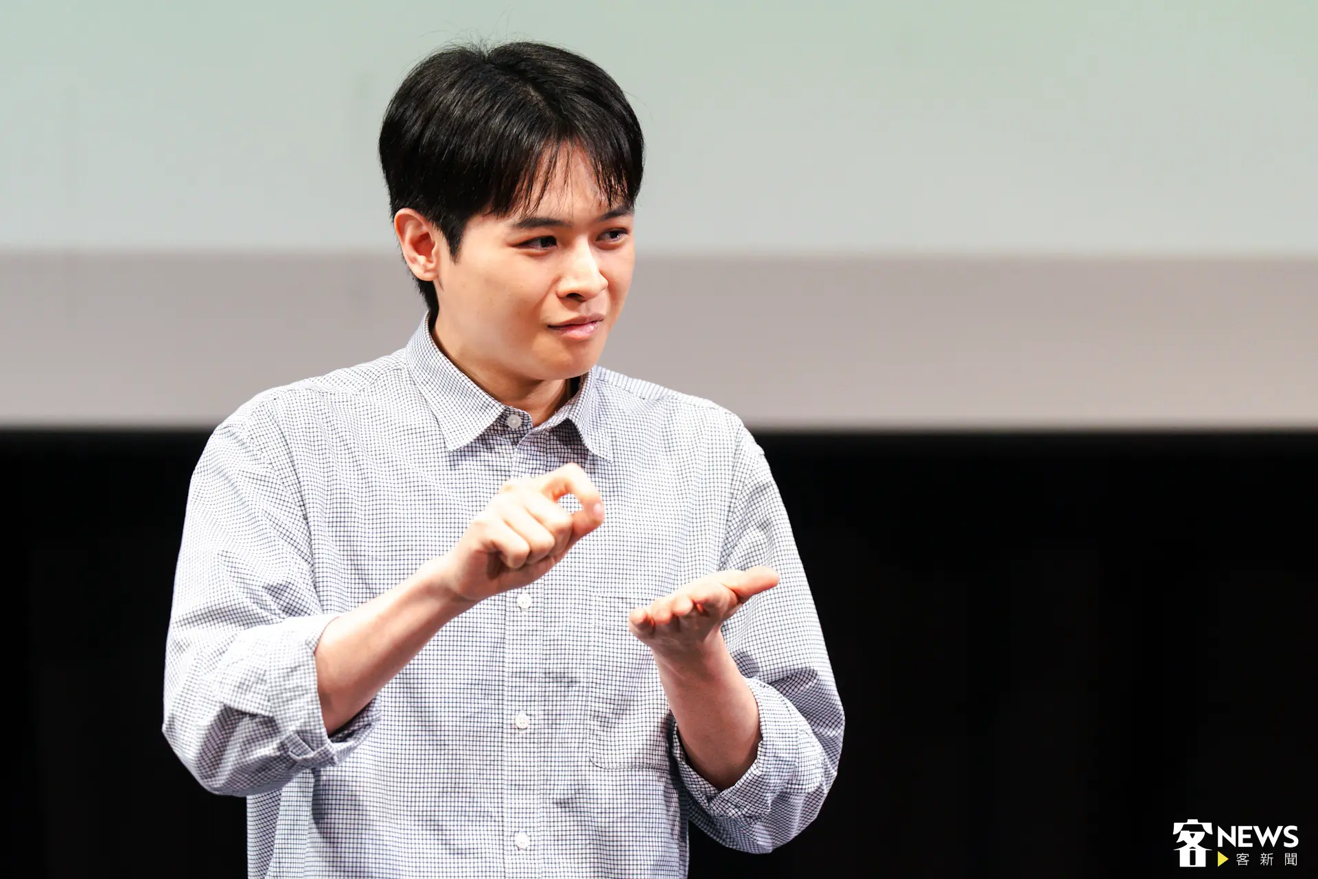2026共融藝術新月獎優選得獎者劉勁昀。朱愷元攝