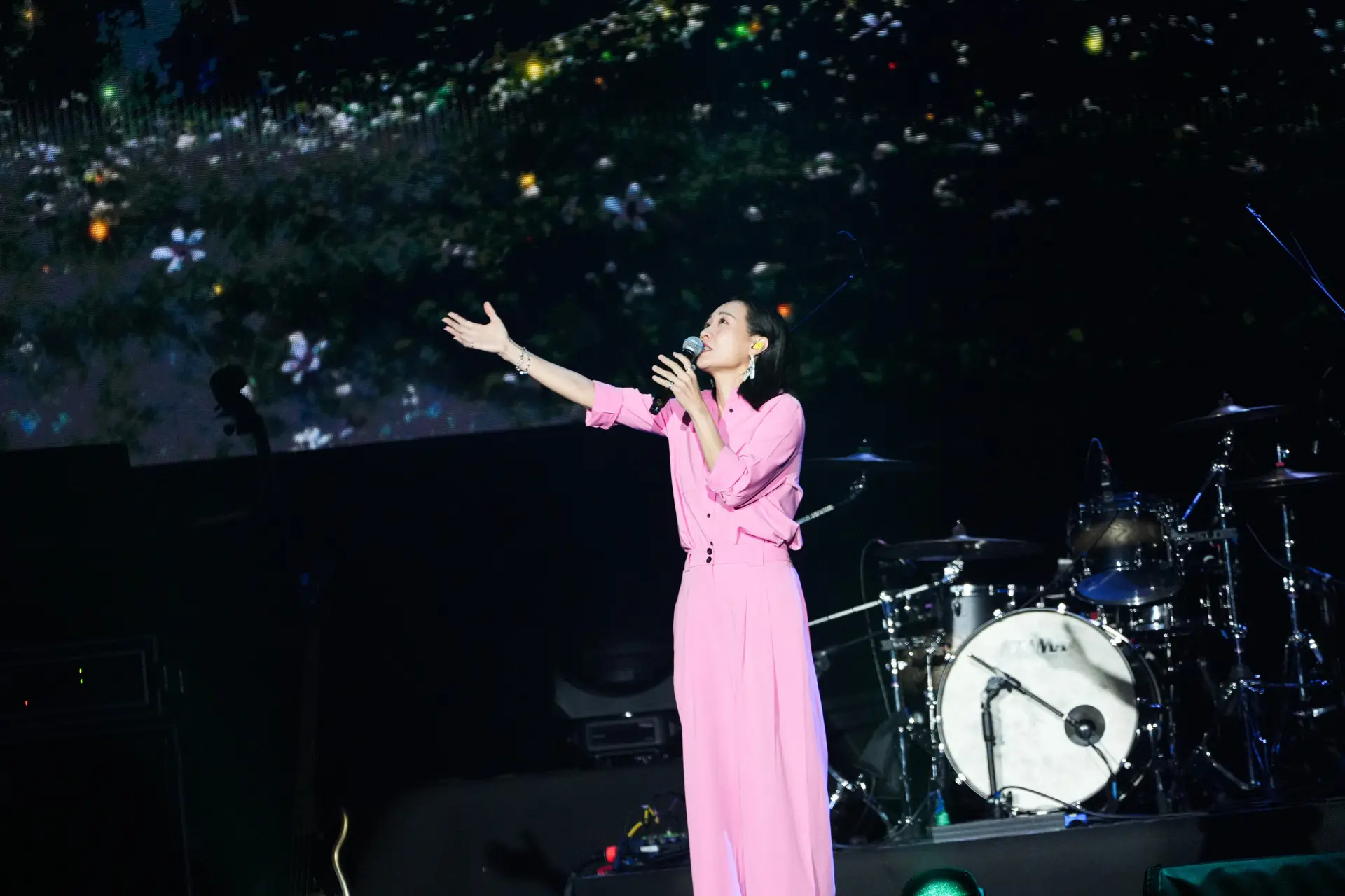 金曲歌后米莎在總統府音樂會演唱〈應分亻厓个位所〉。文總提供