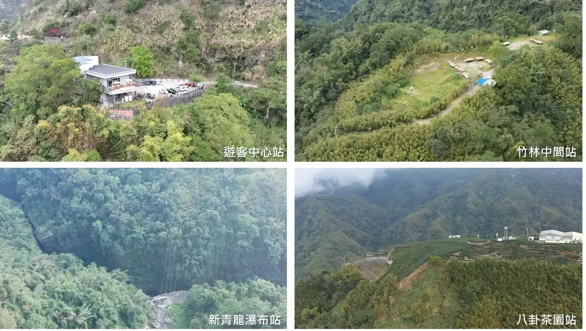 南投縣規劃太極峽谷纜車土地現況。南投縣政府提供