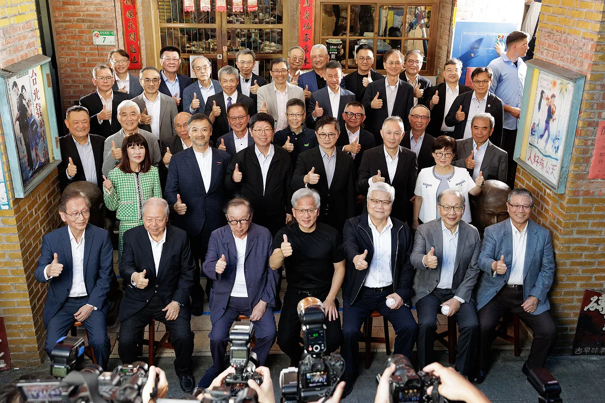 磚窯古早味餐廳是黃仁勳每次來台時，宴請國內科技大廠老闆「兆元宴」的餐廳。翻攝輝達 Ｘ