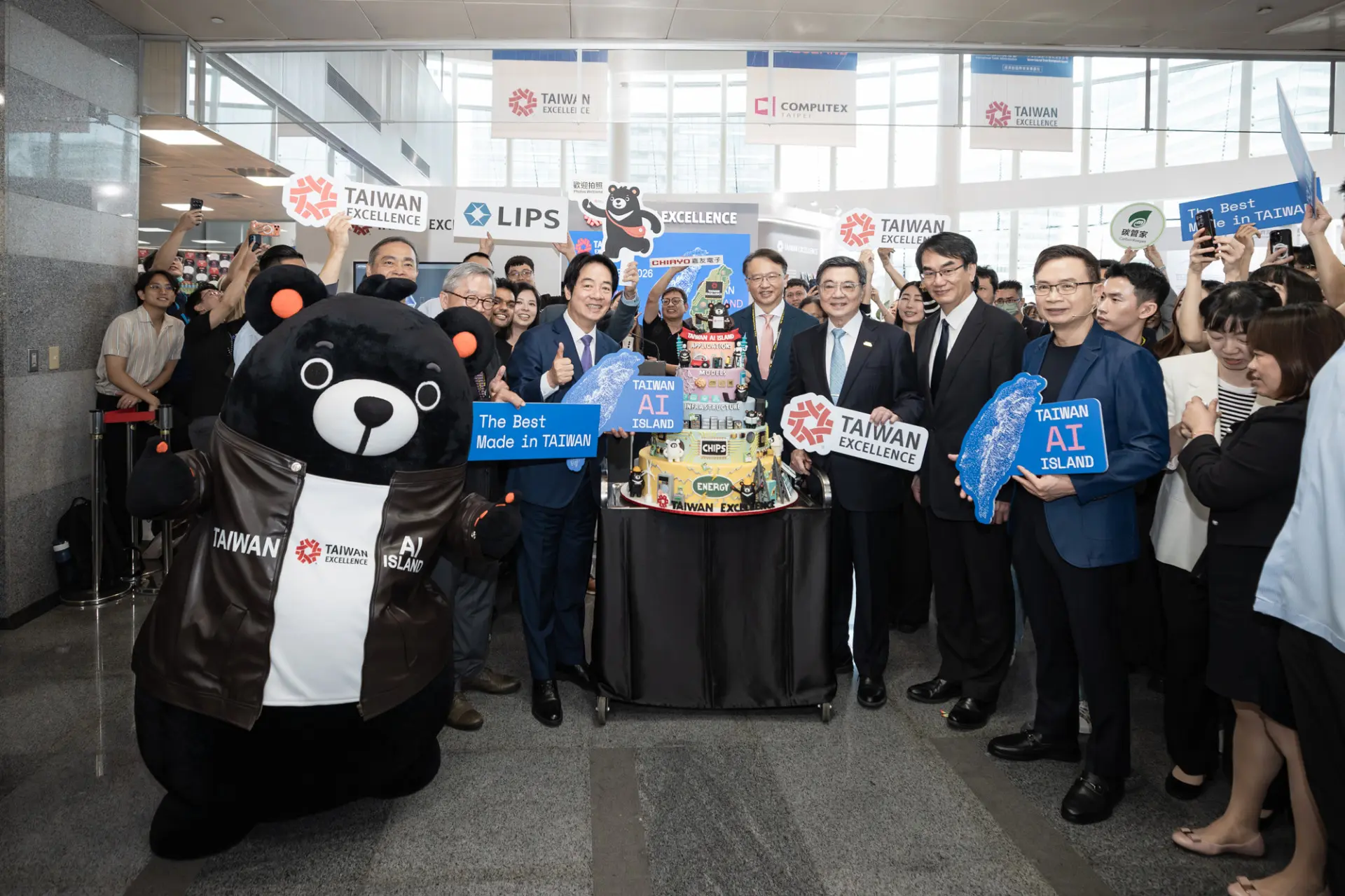 總統賴清德出席2026年台北國際電腦展（COMPUTEX）開幕典禮。總統府提供