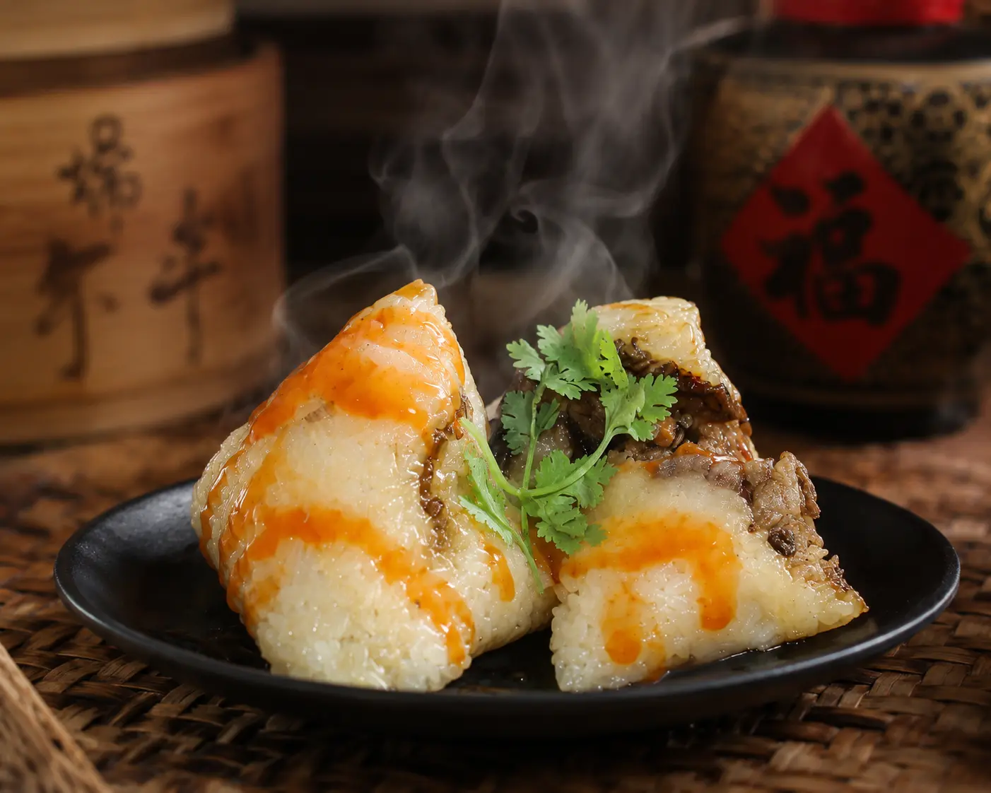 苗栗看守所客家肉粽食材簡單,香氣四溢。苗栗看守所提供