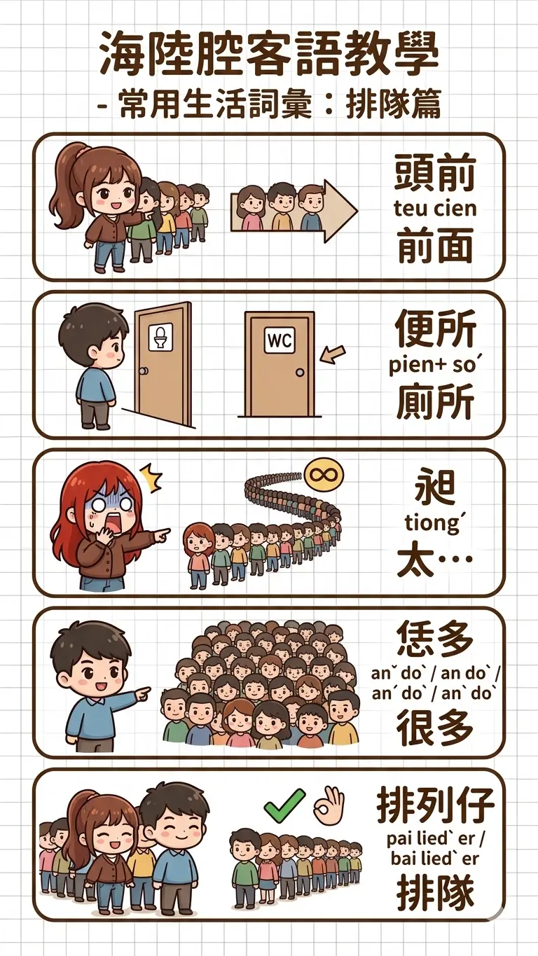 客語教學圖卡。AI生成已校正