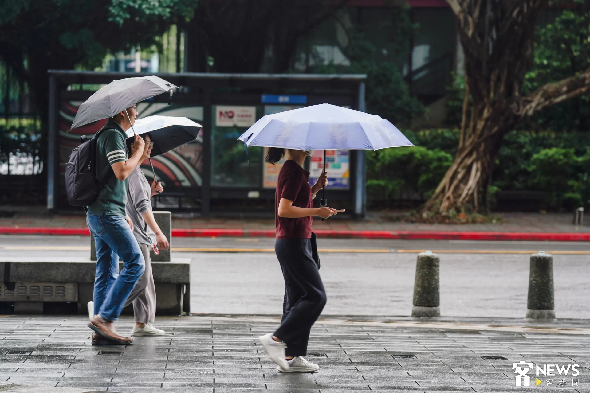 中央氣象署指出，今、明兩日中南部需防大雨或短延時豪雨，週四起全台轉晴熱如盛夏。客新聞資料照