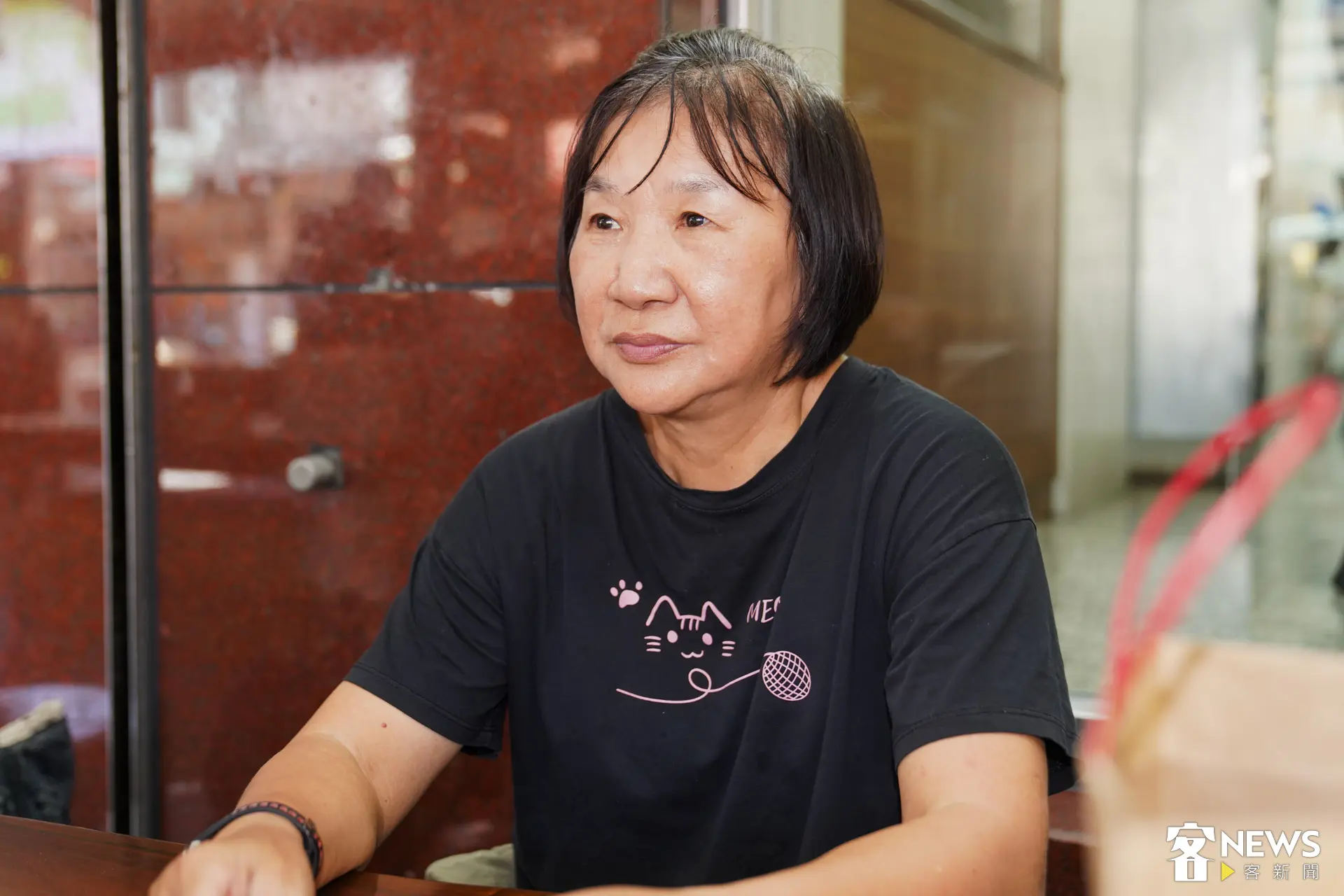 萬巒鄉體育會總幹事林玉珠是店裡老顧客，他表示每年端午都會來買粽子。朱愷元攝