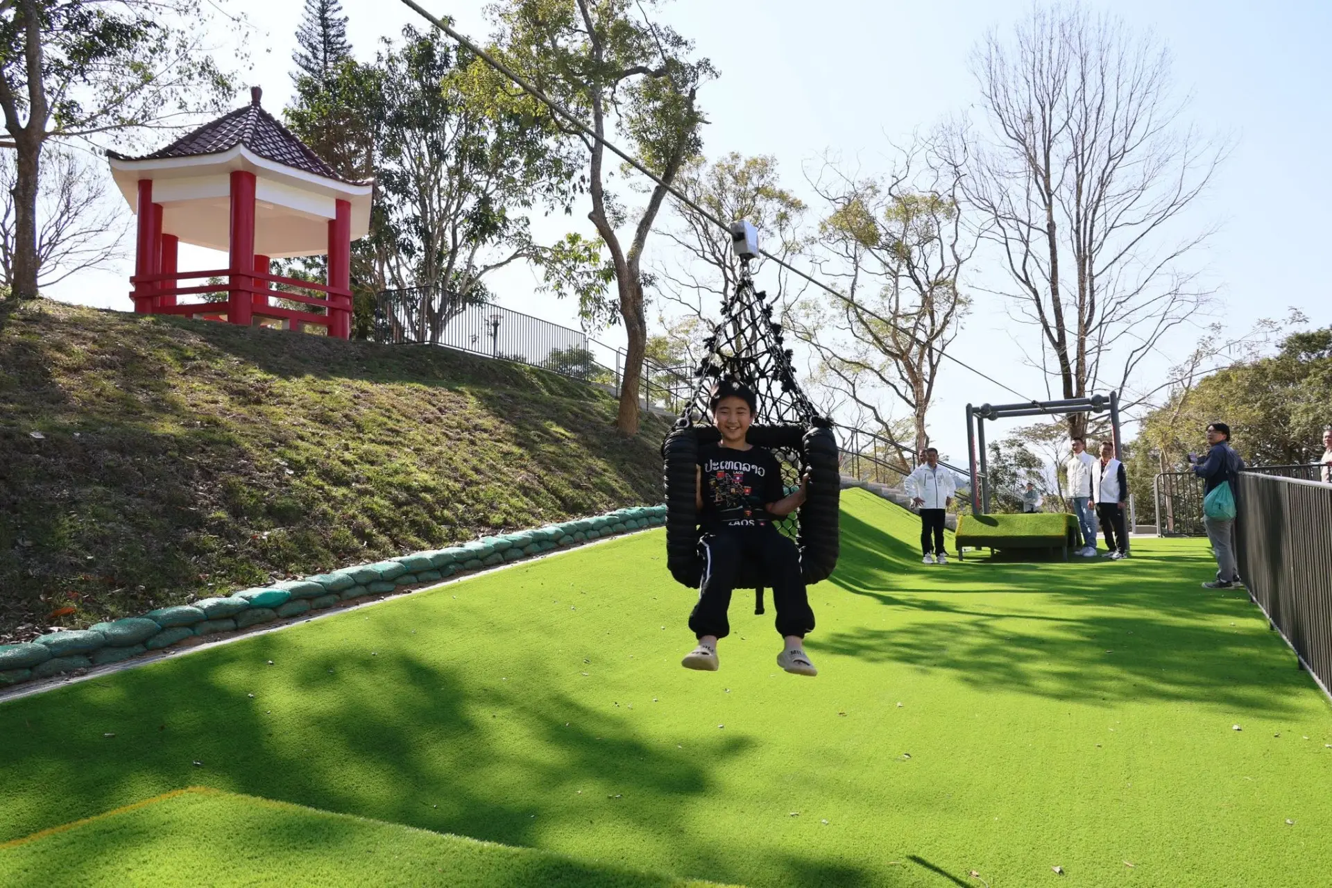 關西鳴鳳公園完工啟用。截圖自關西鎮公所臉書