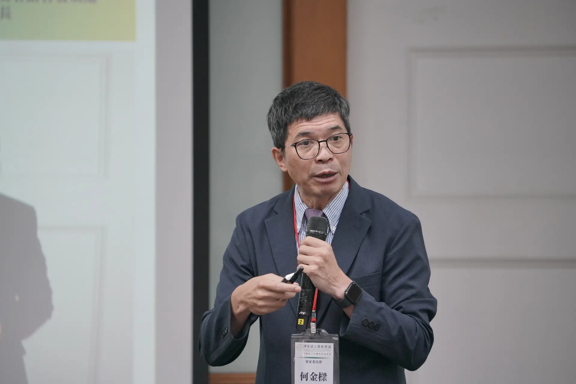 客委會語言發展處處長何金樑指出，客委會已建置客語AI、客語輸入法。莊勝鴻攝