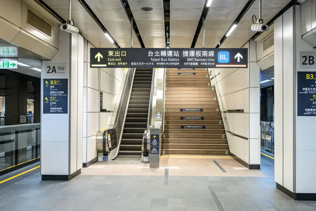 高鐵台北站30日中午開啟塵封20年神祕通道，位於第10車位置附近，自由座旅客下車後，即可經由這條通道快速離站。台灣高鐵提供