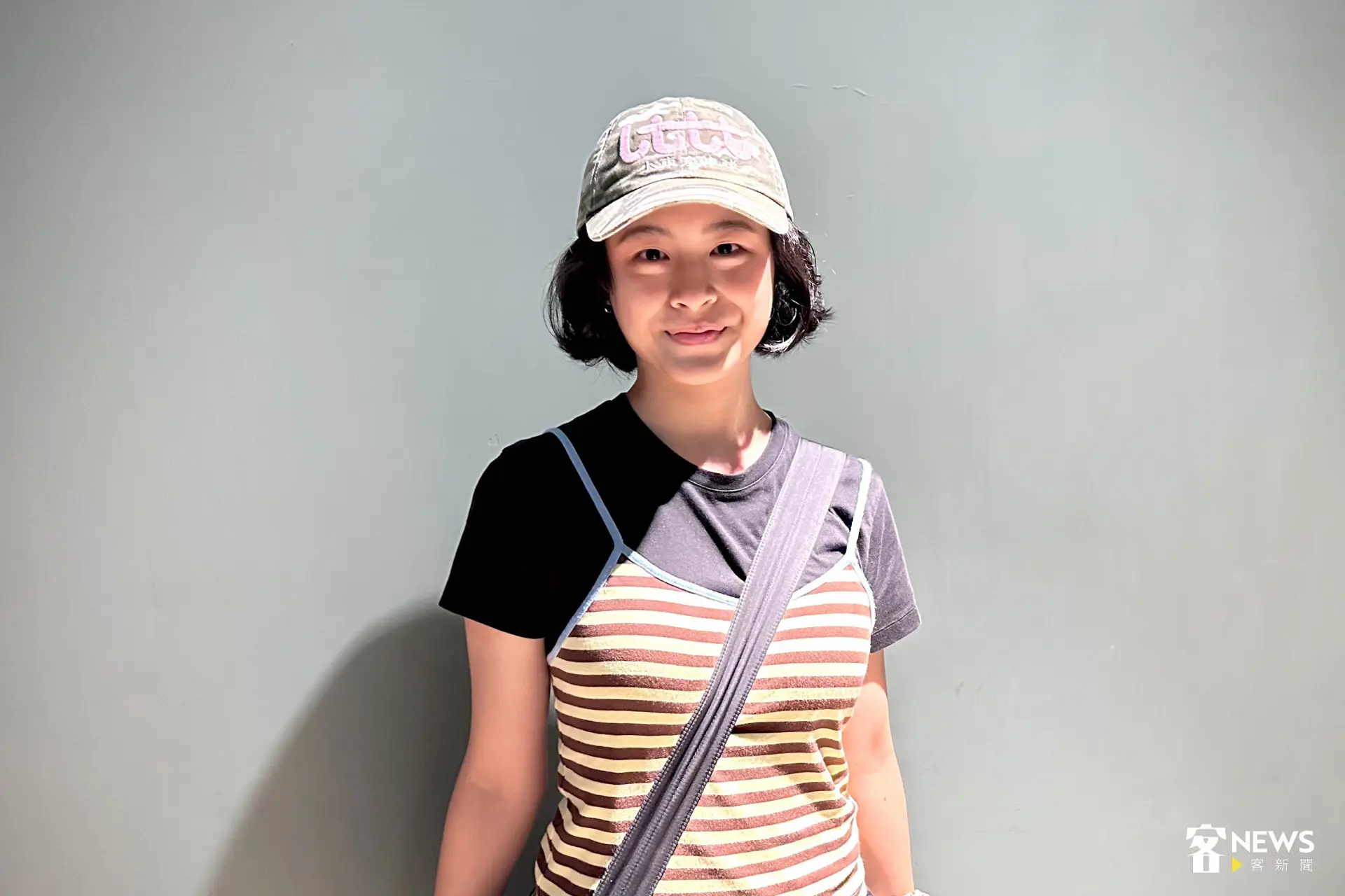 台北電影節的粉絲選片剛好選到《丟包阿公到我家》，表示喜歡社會題材電影，也認識了客語、客家文化。范修語攝