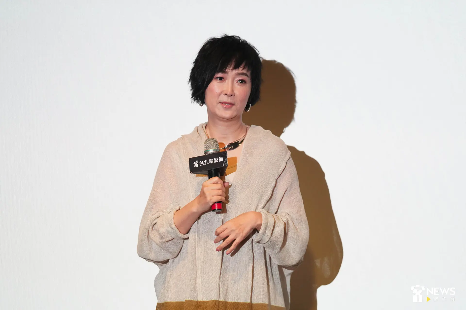 監製董成瑜分享電影拍攝過程。范修語攝