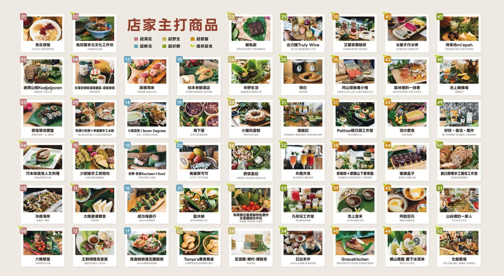 「超台東餐桌」活動集結超過百道料理。翻攝「慢食臺東 Slow Food Taitung」FB
