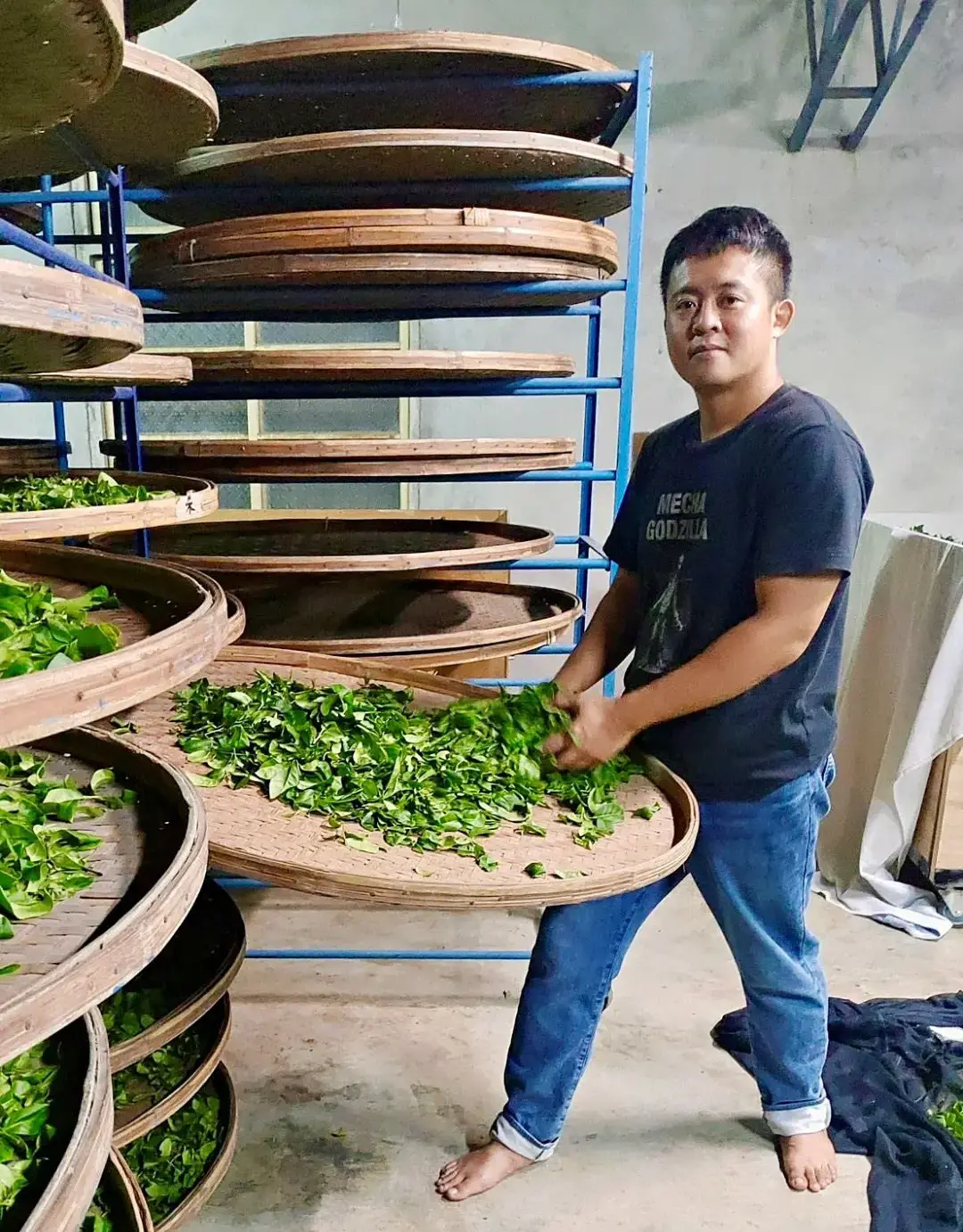 花蓮富里茶農粘竣程，榮獲「2026台灣袋茶風味與品質評選」2銀袋、3銅袋佳績。花蓮縣政府提供