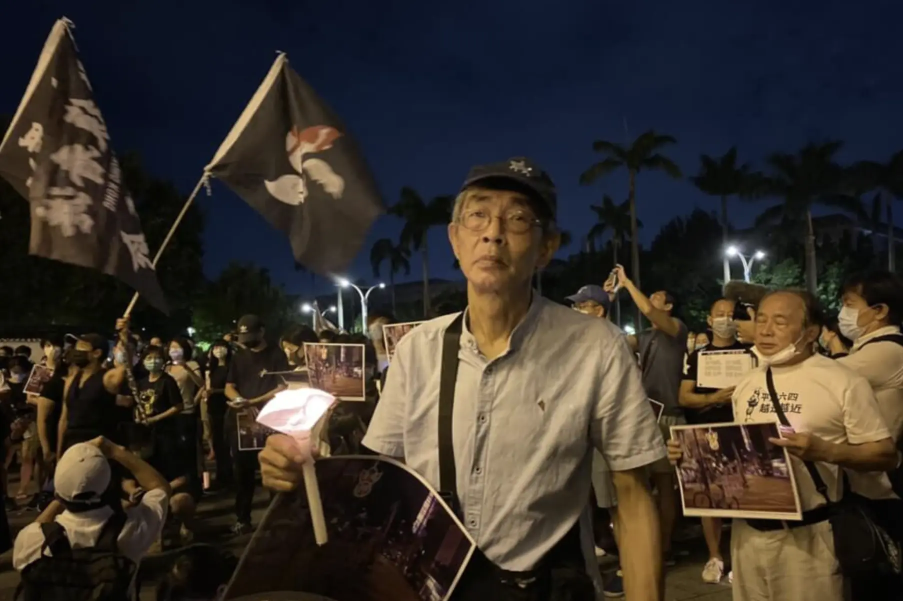 林榮基在台灣持續參與各種聲援香港人爭取民主的活動。中央社
