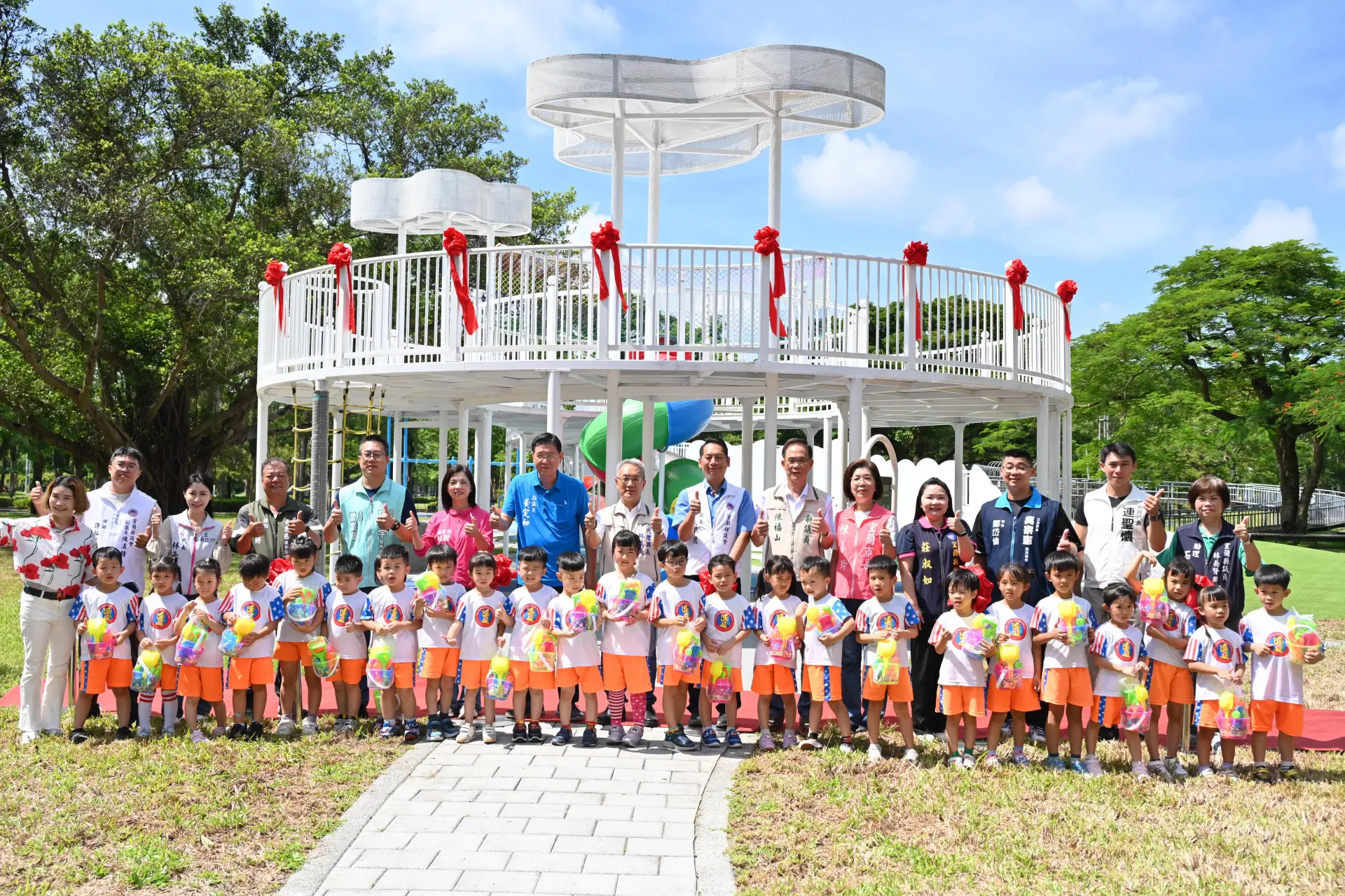宜蘭運動公園特色兒童遊戲場7月1日正式啟用。宜蘭縣政府提供
