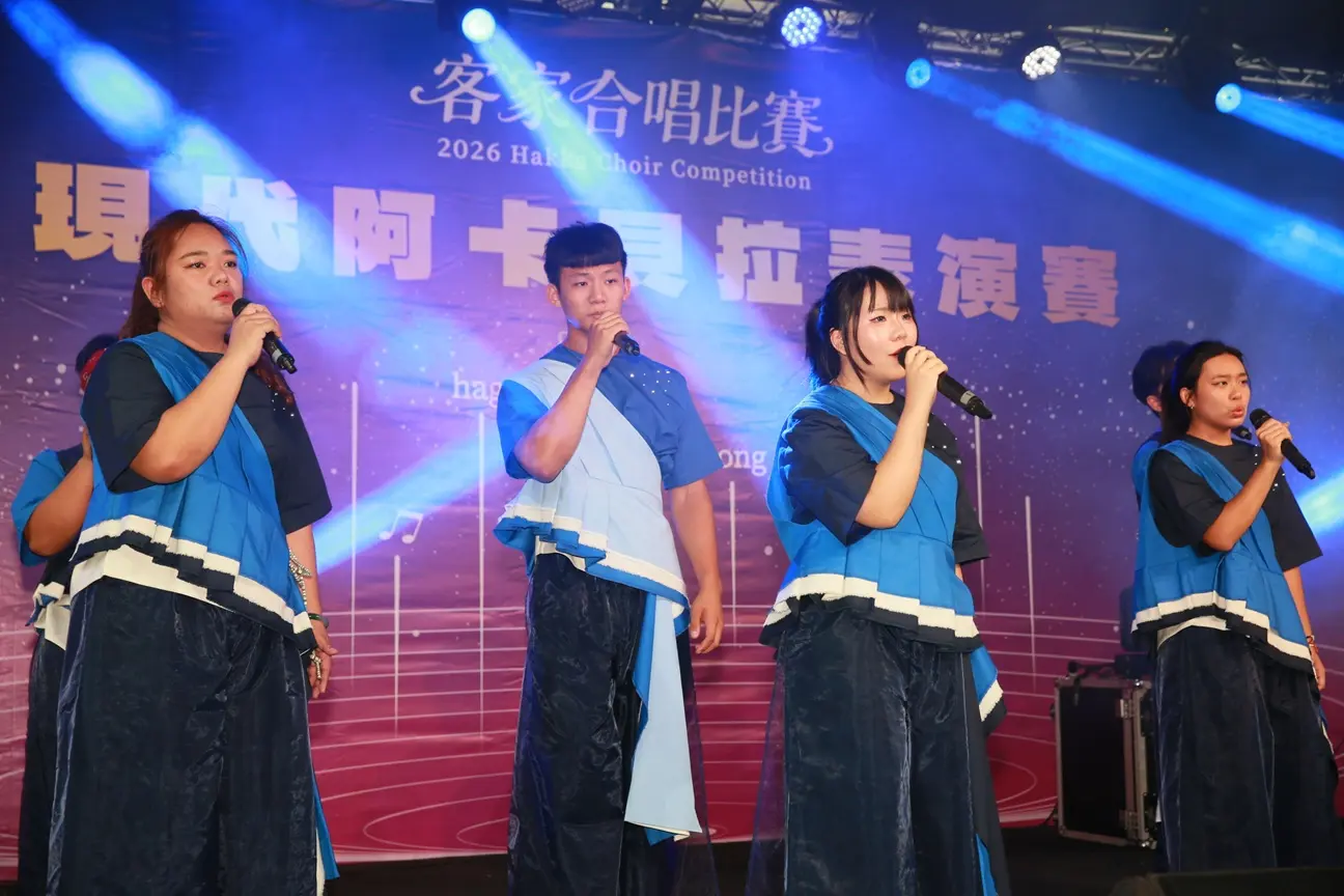 古秀妃也說,阿卡貝拉比賽不分年齡皆可參與,評估未來持續在戶外或其他縣市辦舉行。客委會提供