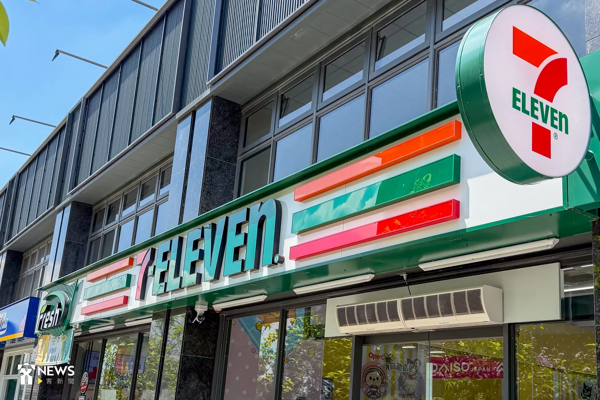 超商 7-11 便利商店 示意圖。洪藝晅攝