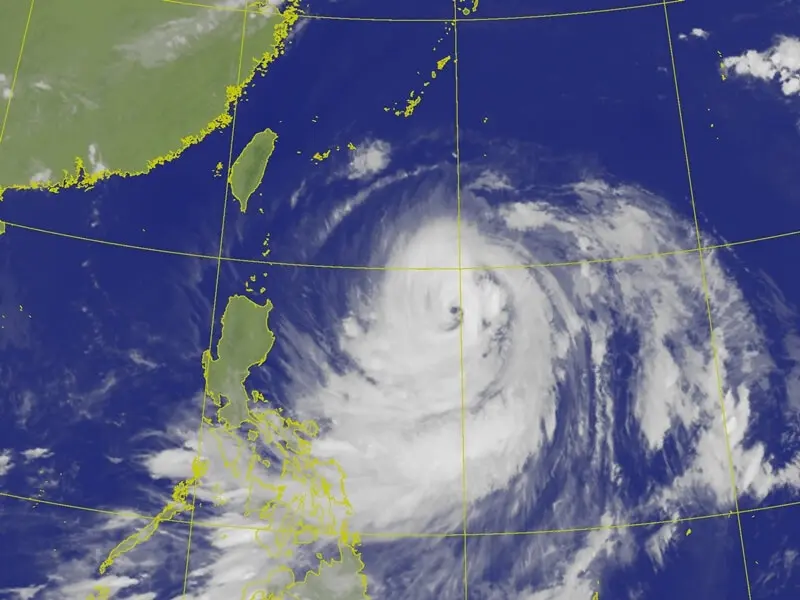 9日上午8時20分衛星雲圖。（圖取自氣象署網頁cwa.gov.tw）