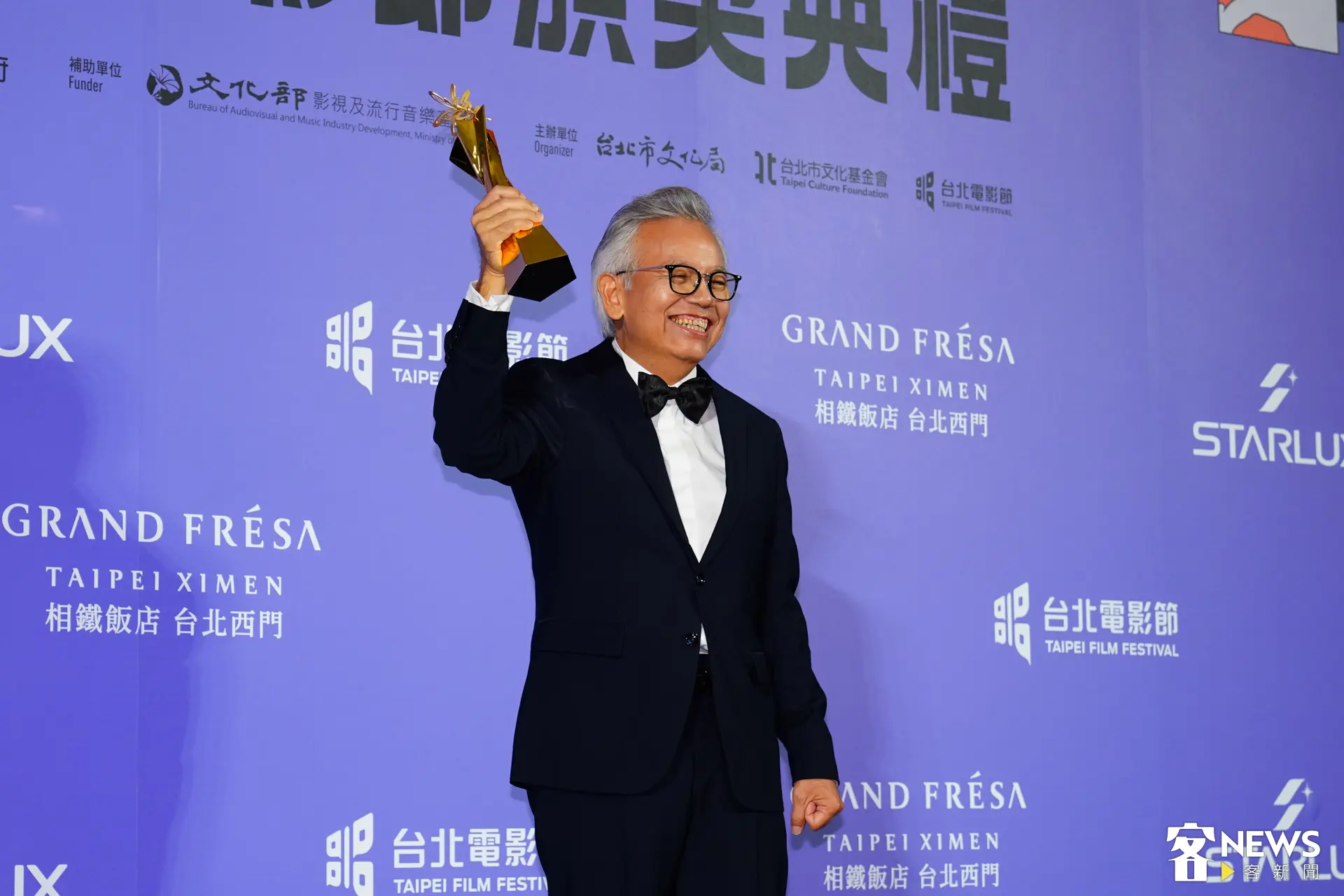 出道47年的港星田啟文，以《雙囍》奪下台北電影獎最佳男配角。朱愷元攝