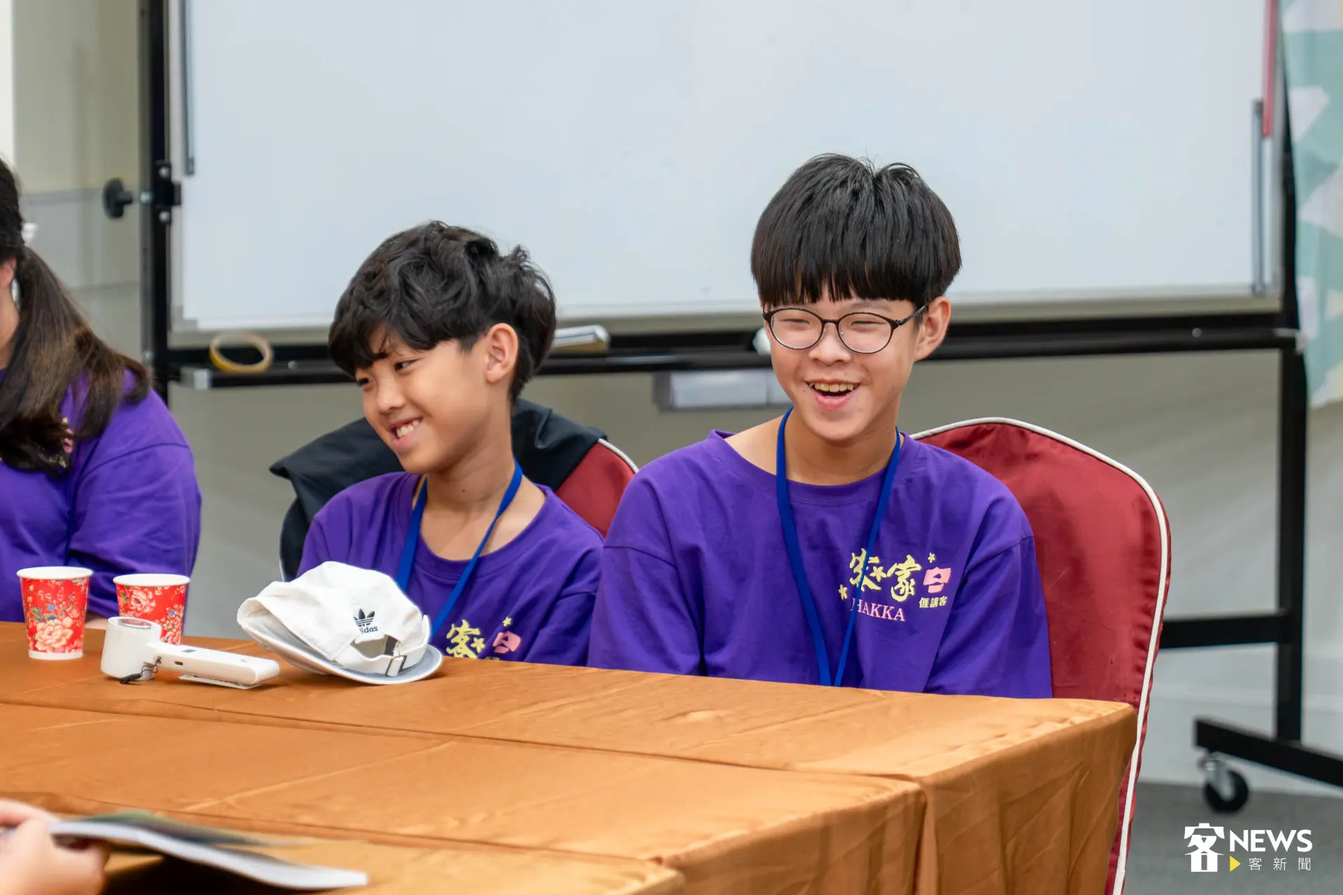 口說講師風趣的教課風格讓小朋友們哈哈大笑。范修語攝