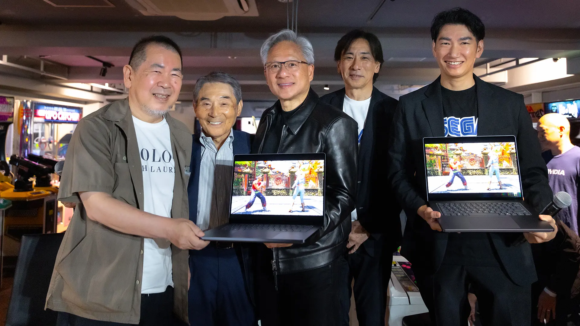 輝達（NVIDIA）執行長黃仁勳日前訪問日本，出席日本電玩業巨擘SEGA的合作30年慶祝活動，感謝SEGA前社長入交昭一郎當年的救命之恩。翻攝自nvidia blogs官網