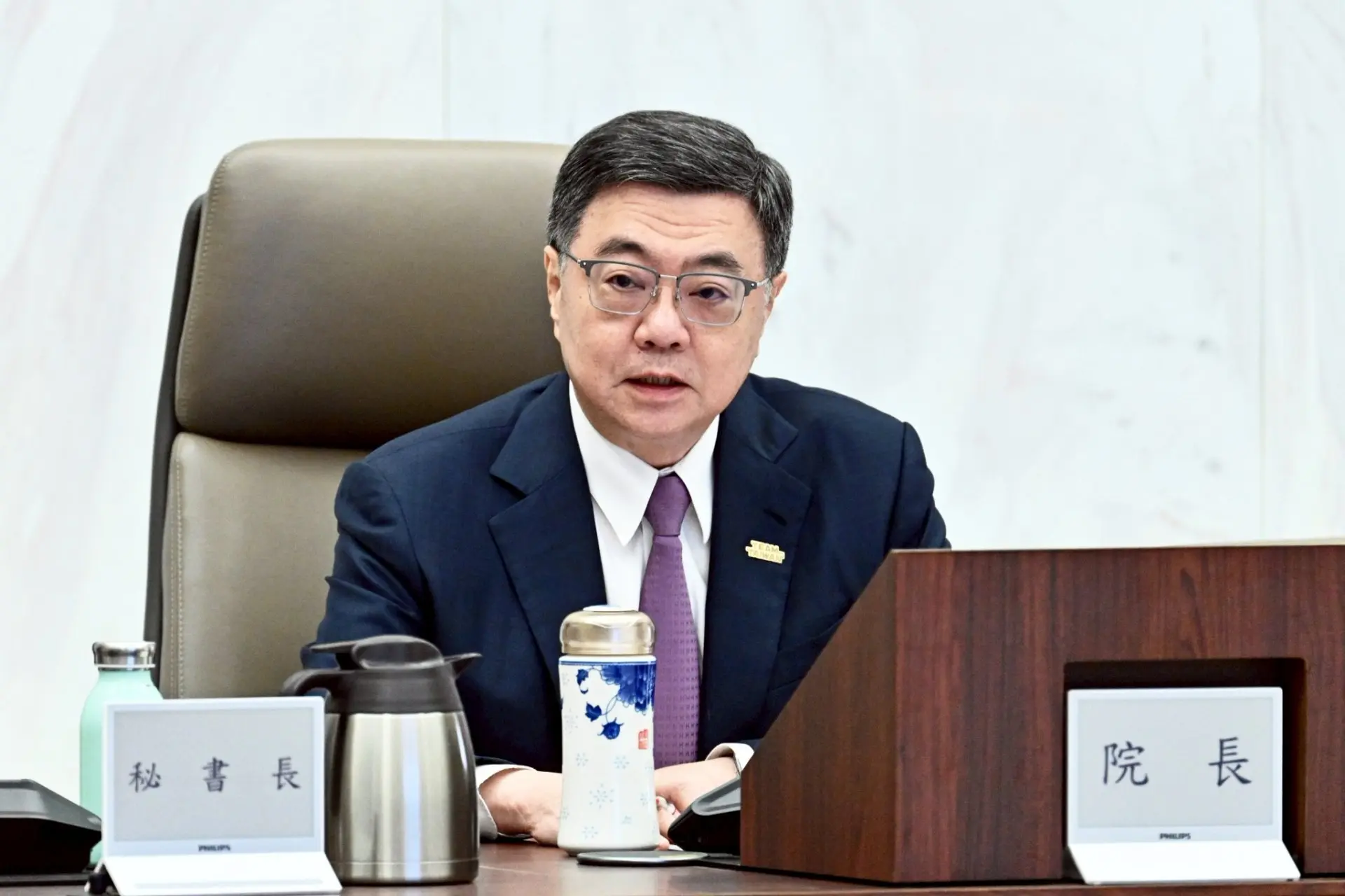 卓榮泰召開「中聯油脂大豆沙拉油辦理進度會議」，邀集相關部會就中聯油品事件檢驗結果、「食品安全衛生管理法」及相關子法修正規劃進度進行討論。（資料照）