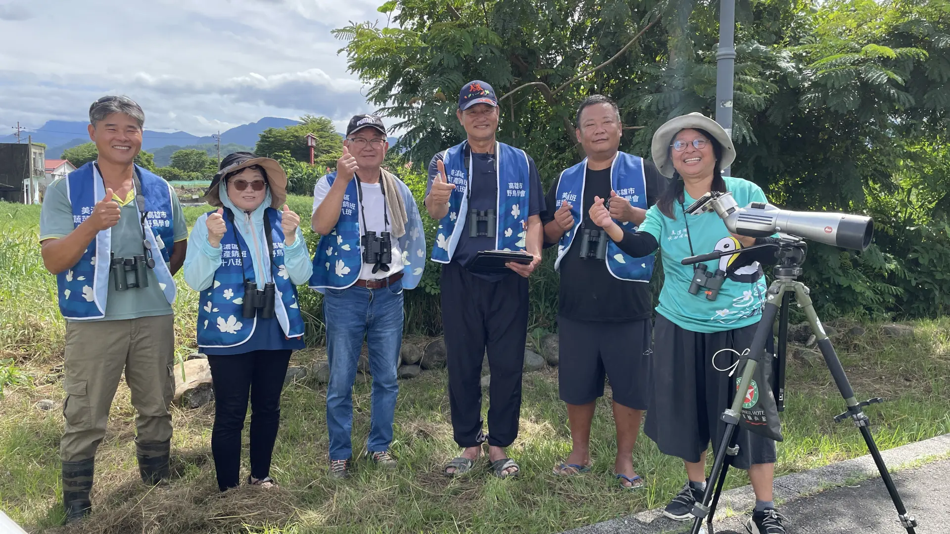 退休教師串聯在地農民力量，共同守護水雉棲地。客委會提供