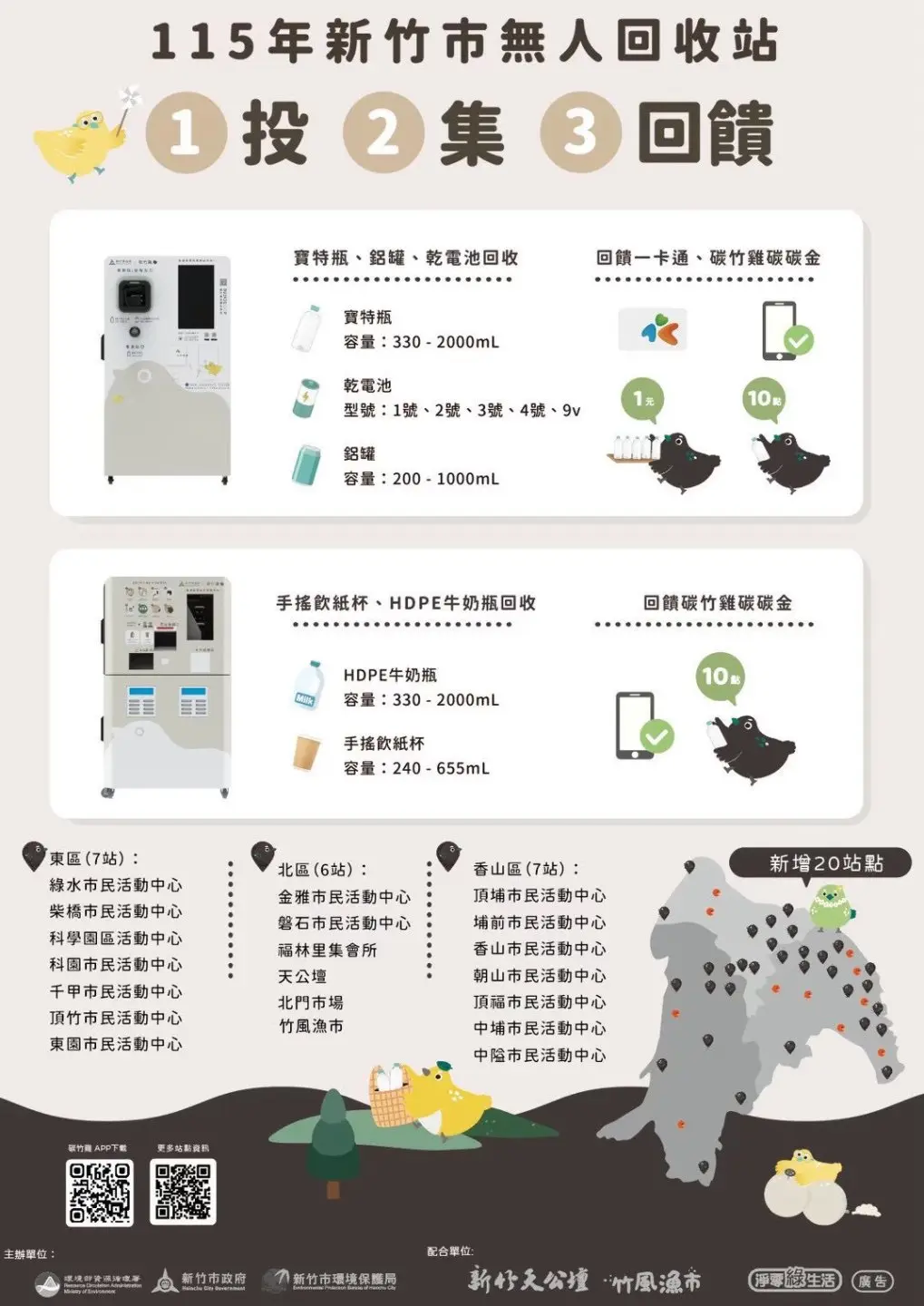 今年新竹全市站點已達47站,將朝「一里一站」的願景持續邁進。新竹市政府提供