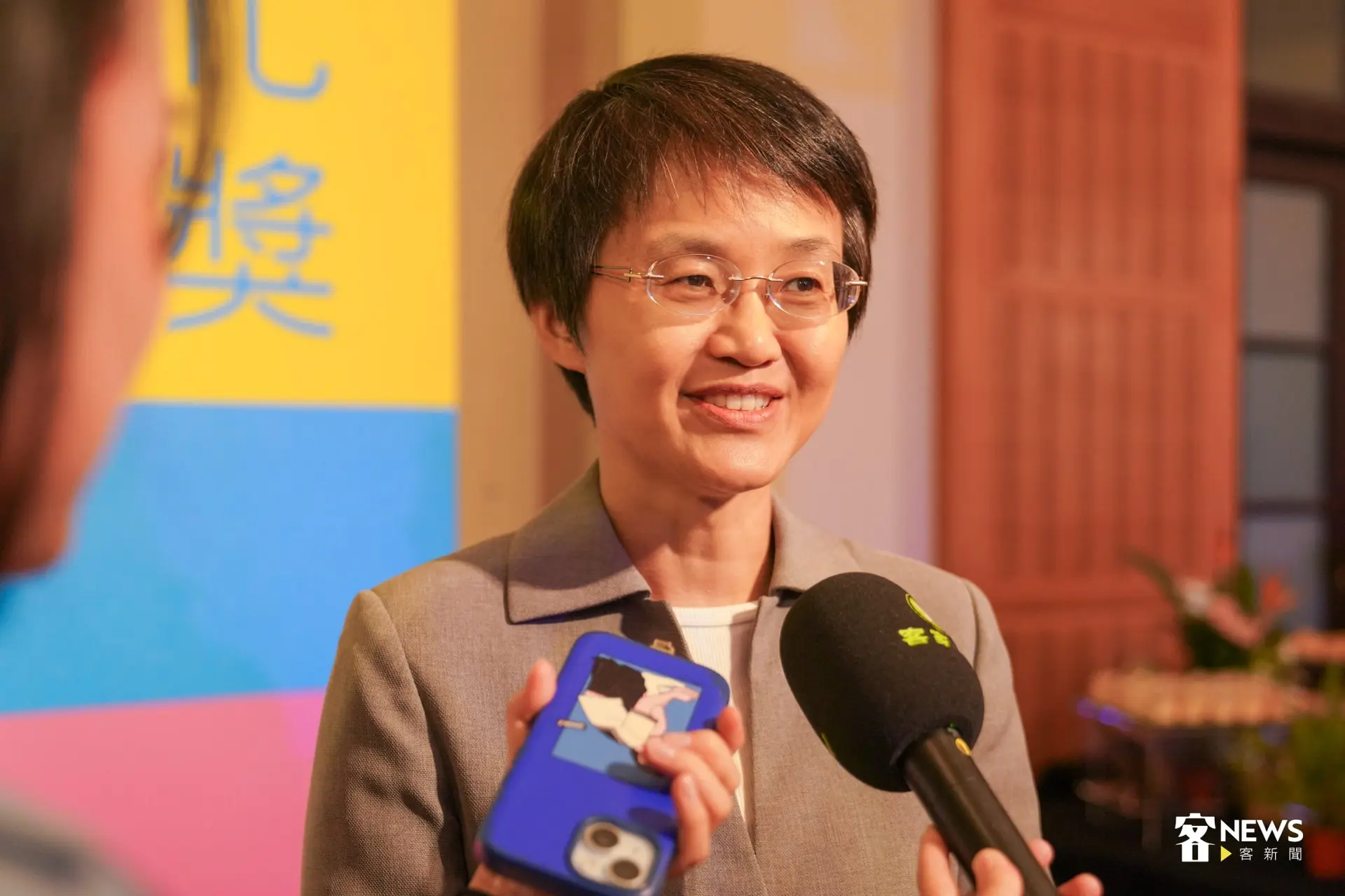 客委會主委古秀妃讚譽，徐仁修老師用攝影喚起世代重視生態。洪藝晅攝