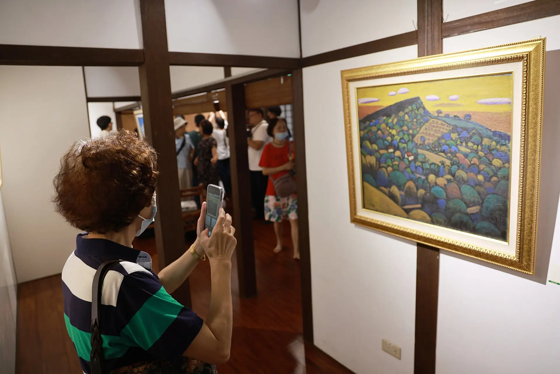 《畫裡的家鄉》劉邦光作品展，於蕭如松藝術園區展至8月17日。彭雅芳提供