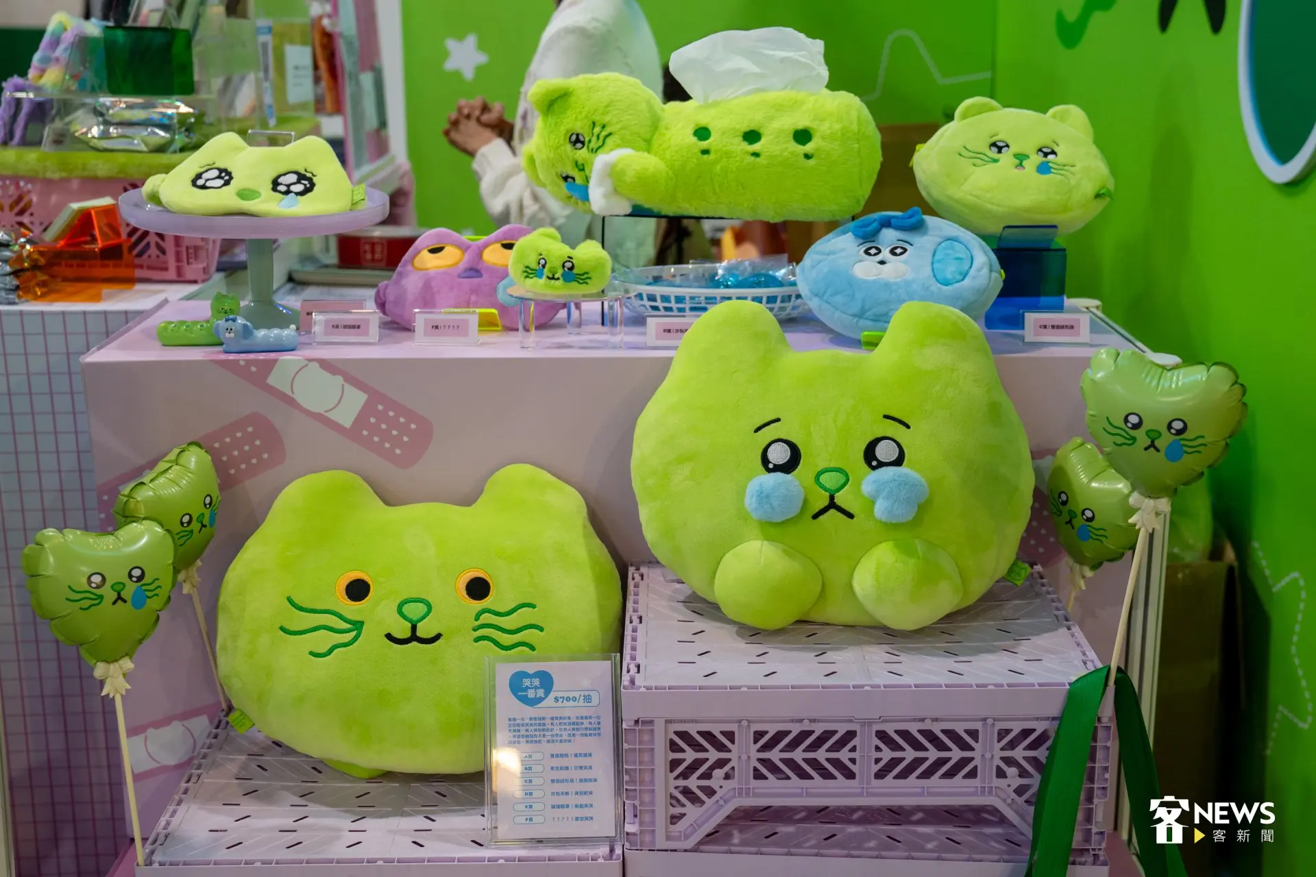 「A ee mi」推出角色系列商品。簡琬真攝