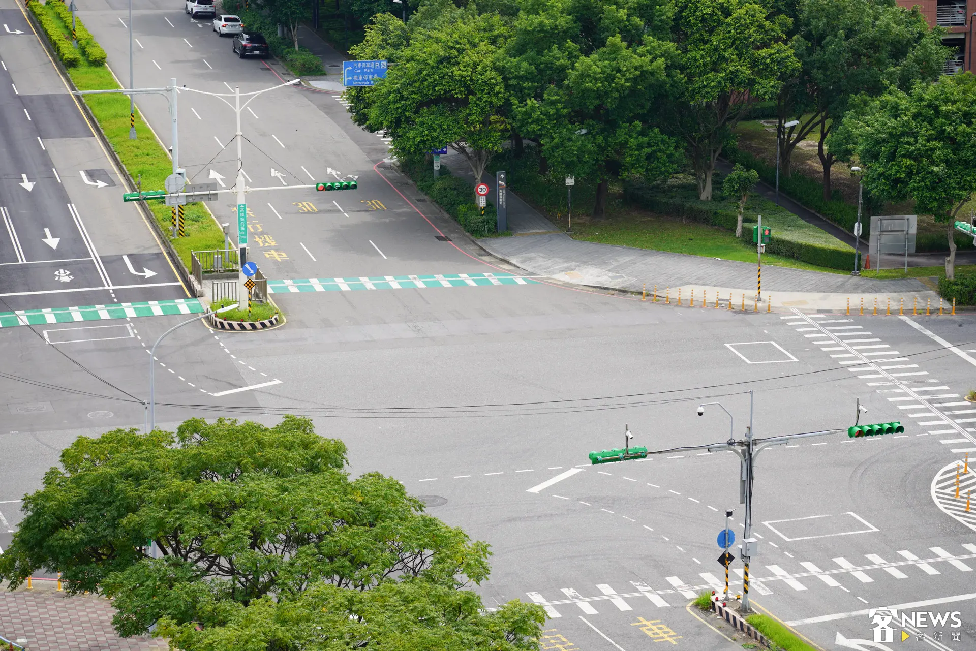 2026城鎮韌性演習，演習期間需將車輛停靠路邊。廖晟文攝