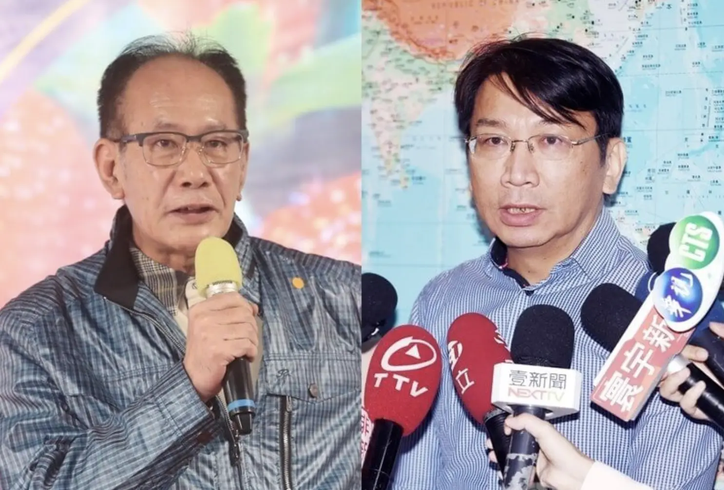 立委陳超明（左）、前立委徐永明（右）涉貪案，台灣高等法院21日二審改判兩人無罪。中央社