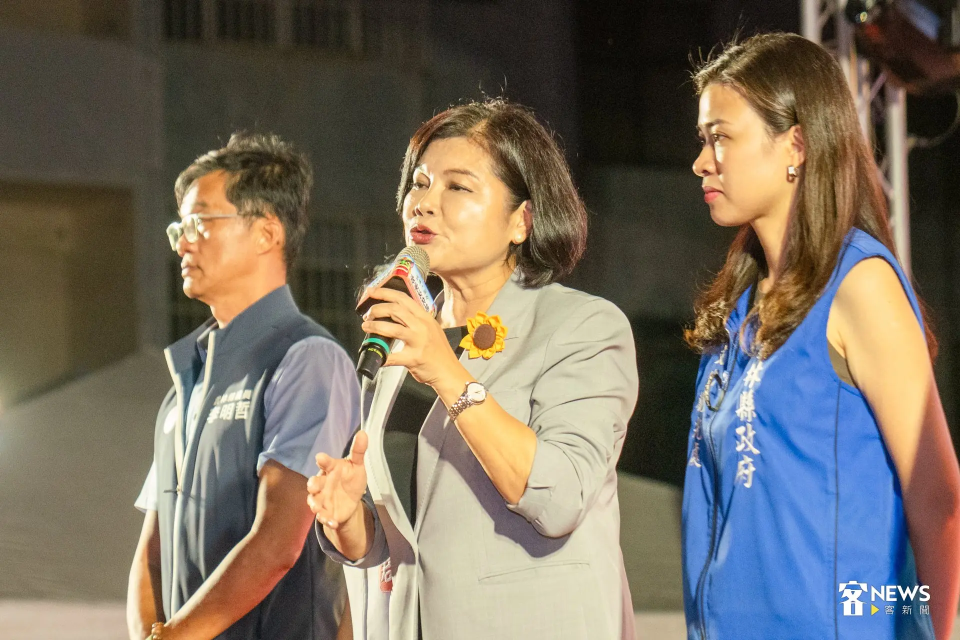 雲林縣長張麗善表示，「澹仔火」是客庄重要的傳統文化，承載居民祈求平安、守護家園的共同記憶。洪藝晅攝