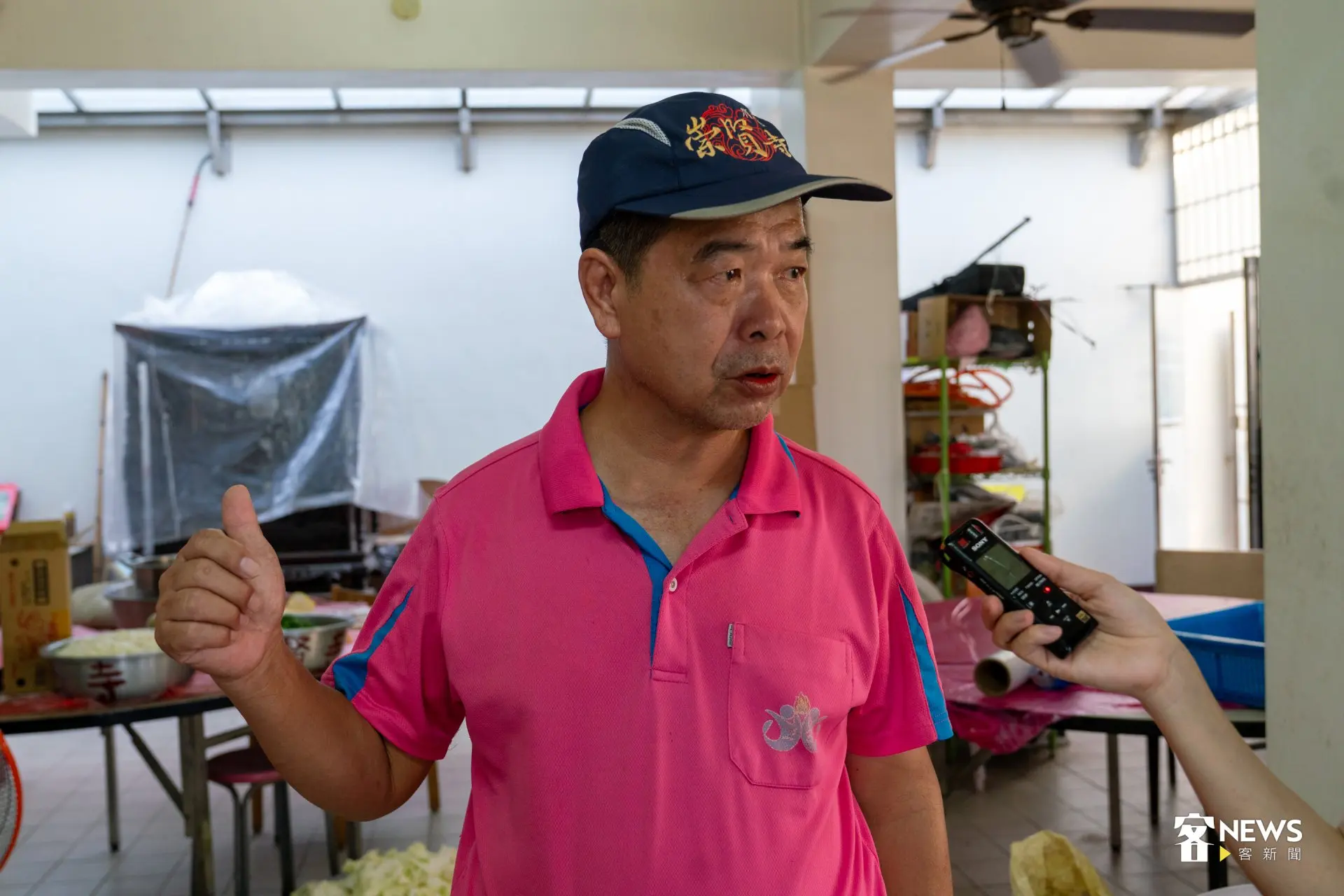崇賢寺主委蕭明賢表示,歡迎外地民眾走進水汴頭,認識「澹仔火迎暗境」的傳統與文化。洪藝晅攝
